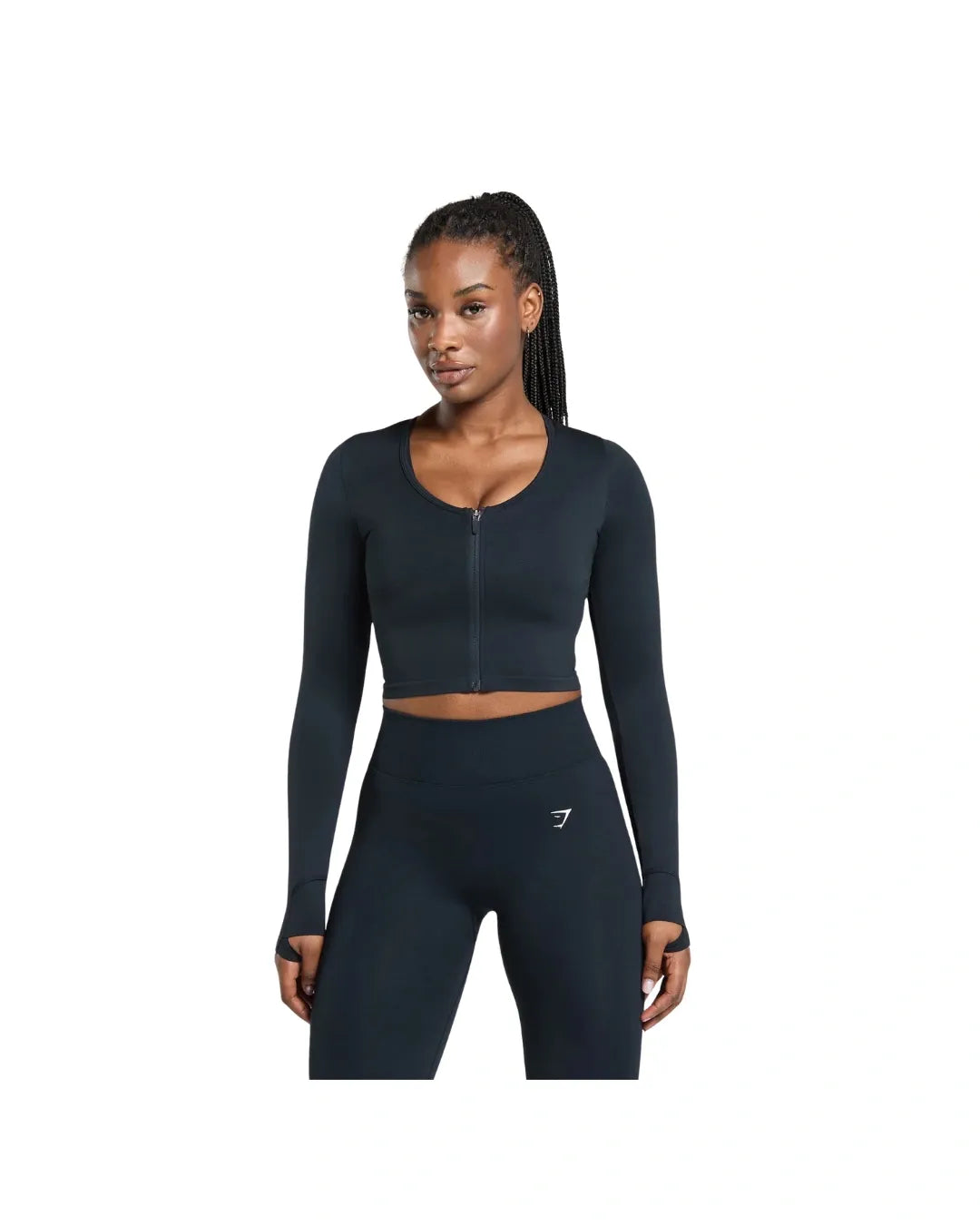 Gymshark Lift Seamless Zip Up Jacket Midnight Blue