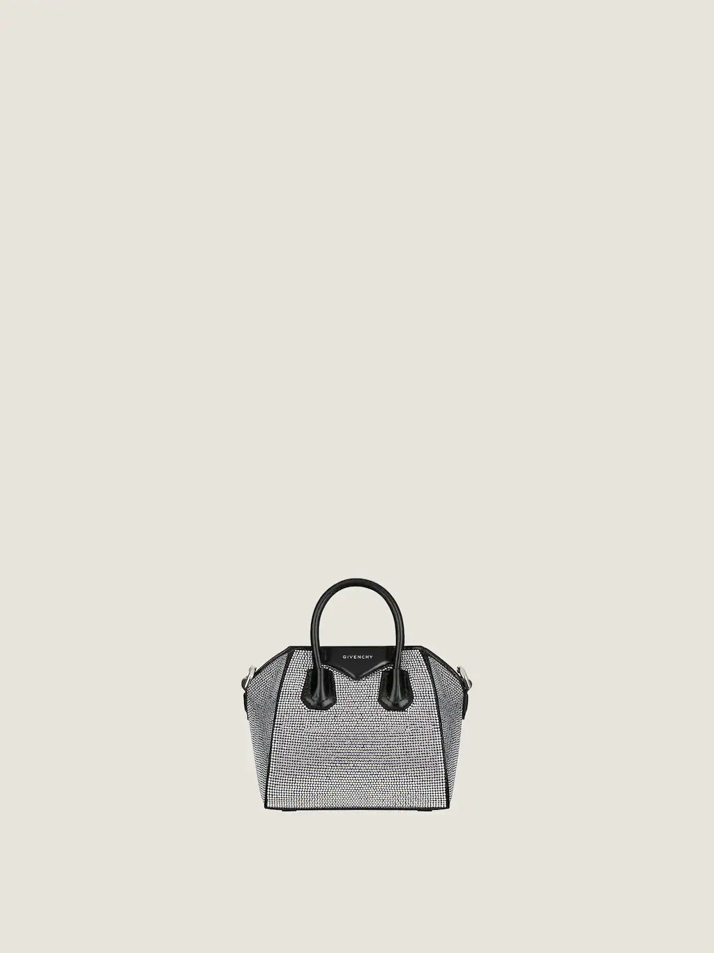 Micro Antigona bag in satin with strass