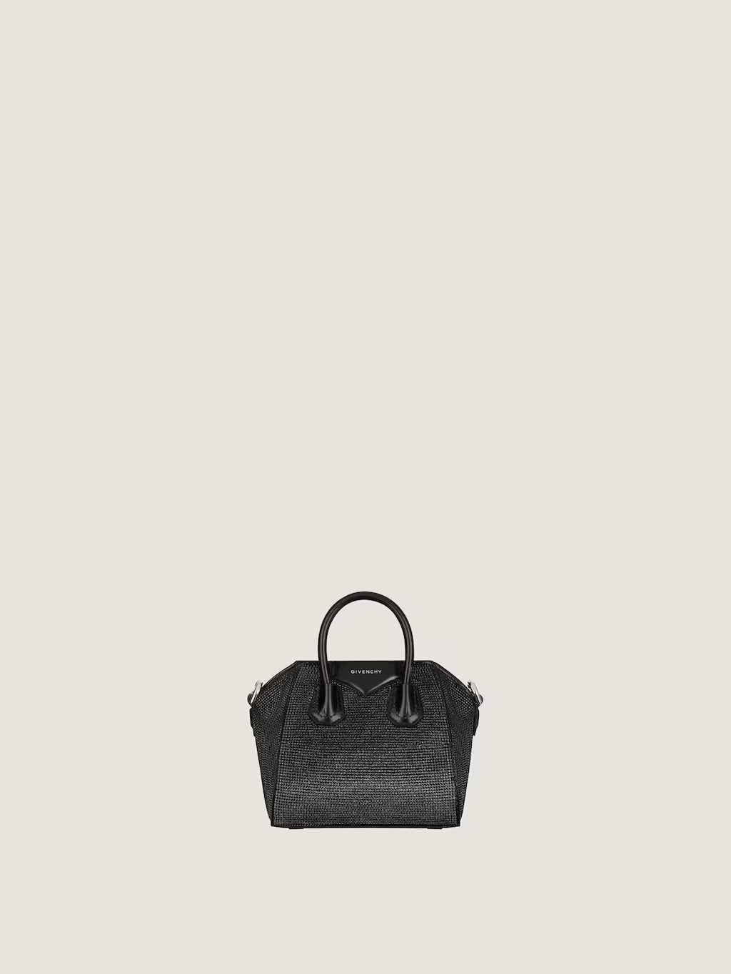 Micro Antigona bag in satin with strass