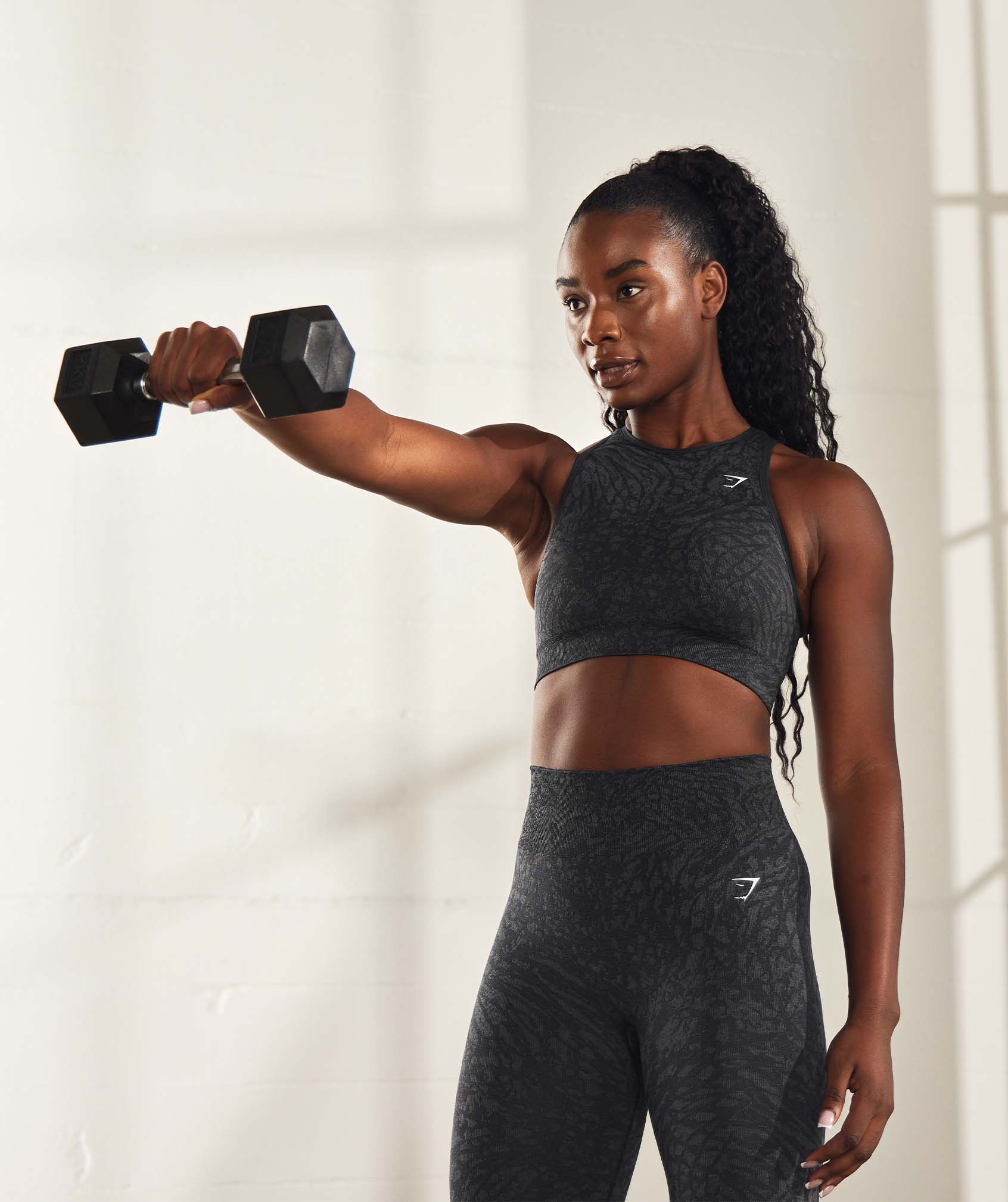 Gymshark Adapt Animal Seamless Sports Bra - Wild | Black