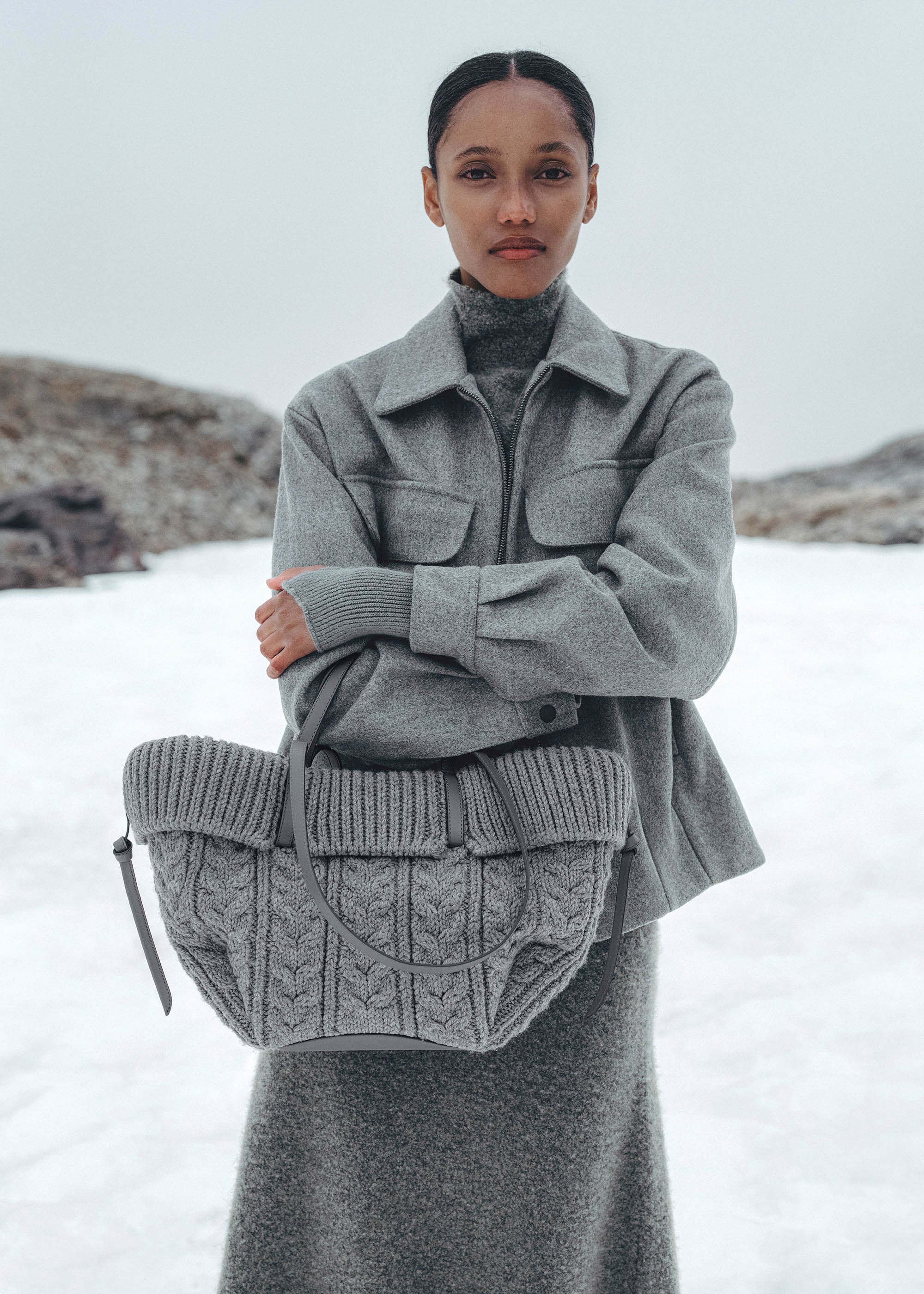 Cyme Mini - Merino Stone