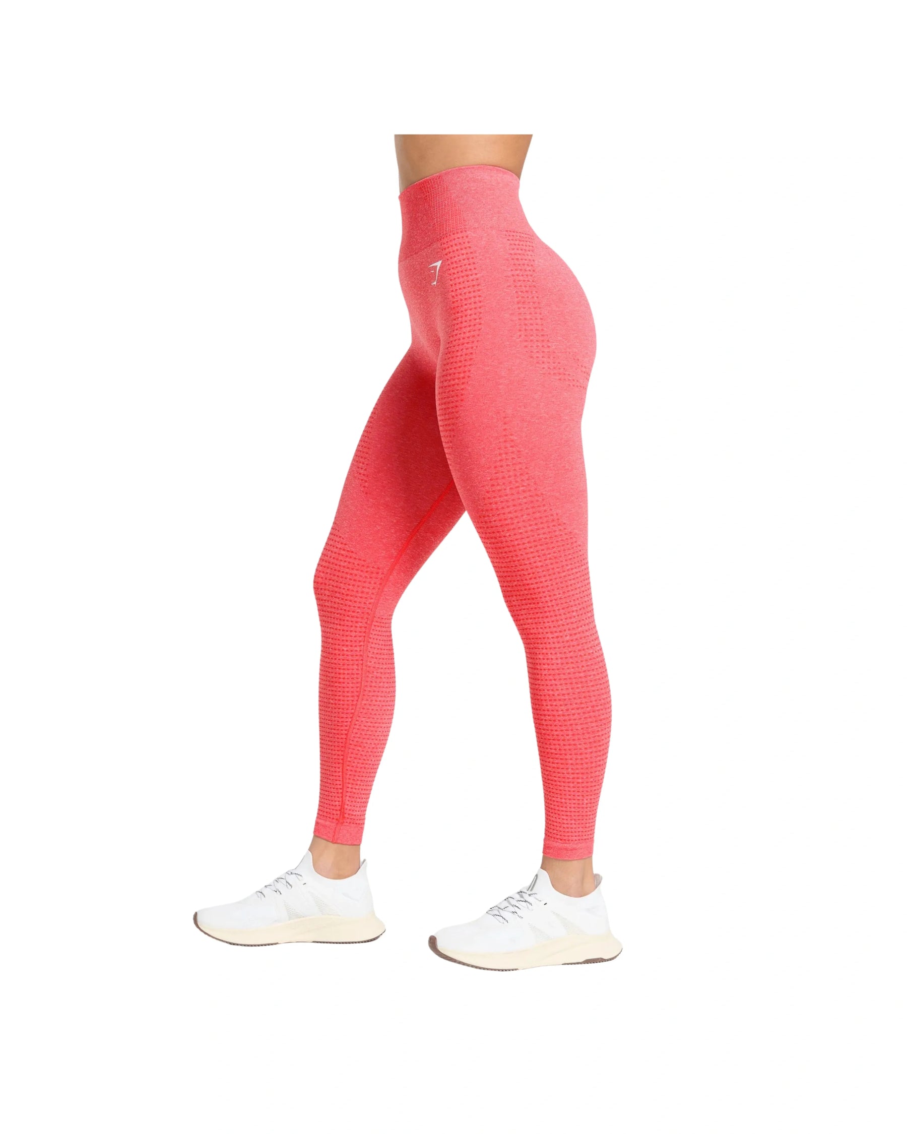 Gymshark Vital Leggings Coral Red Marl
