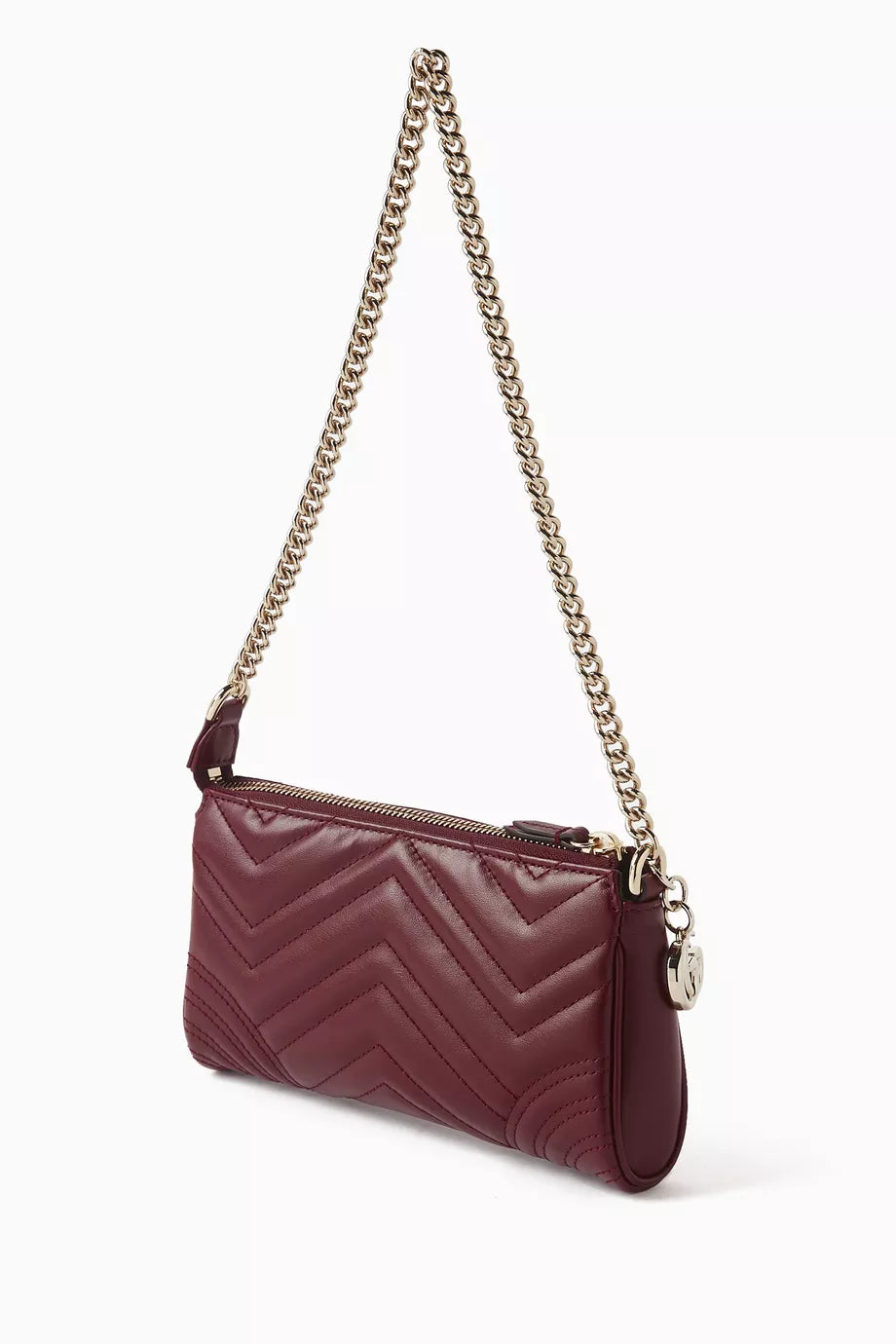 Mini GG Shoulder Bag in Quilted Leather