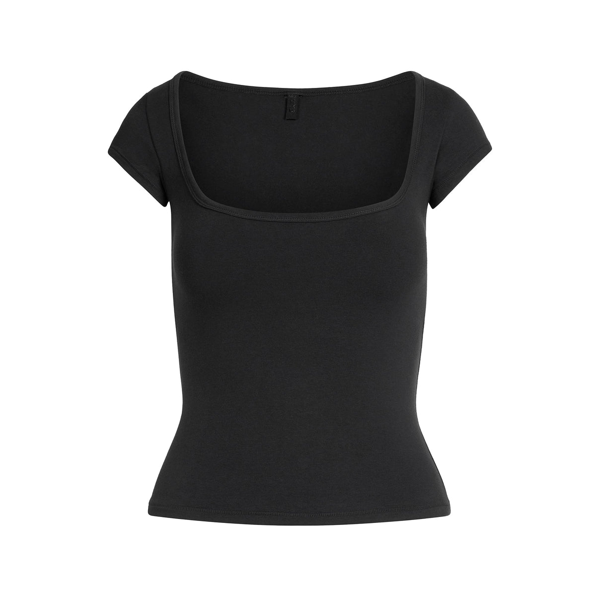 Cotton Jersey Scoop Neck T-shirt