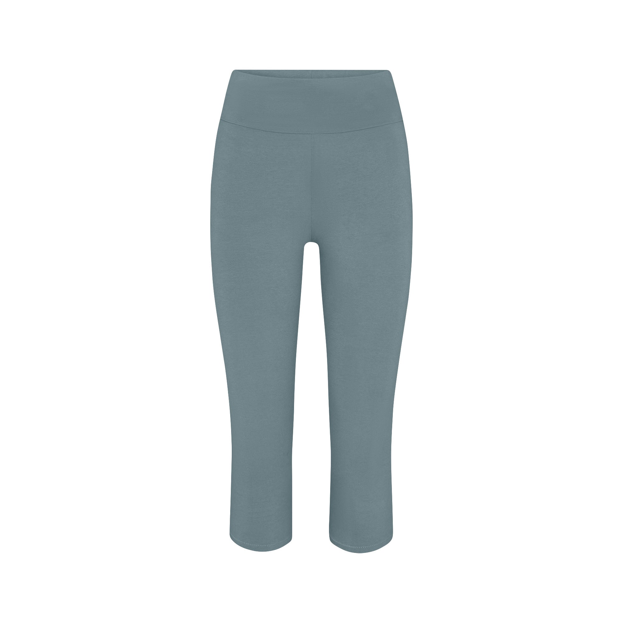 Cotton Jersey Foldover Capri