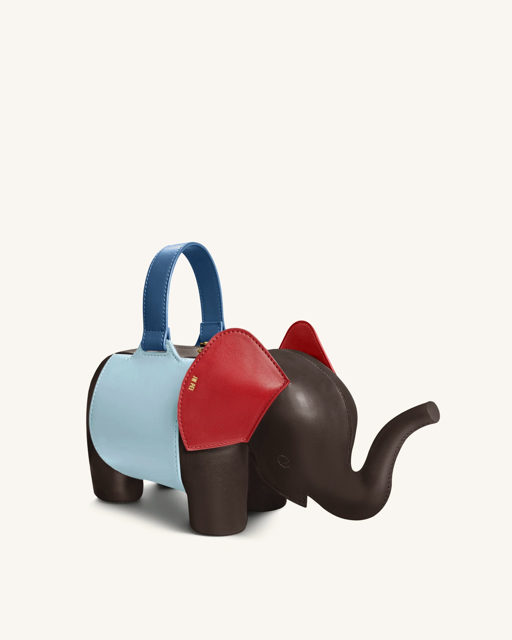 Claire Elephant Shaped Handbag - Red