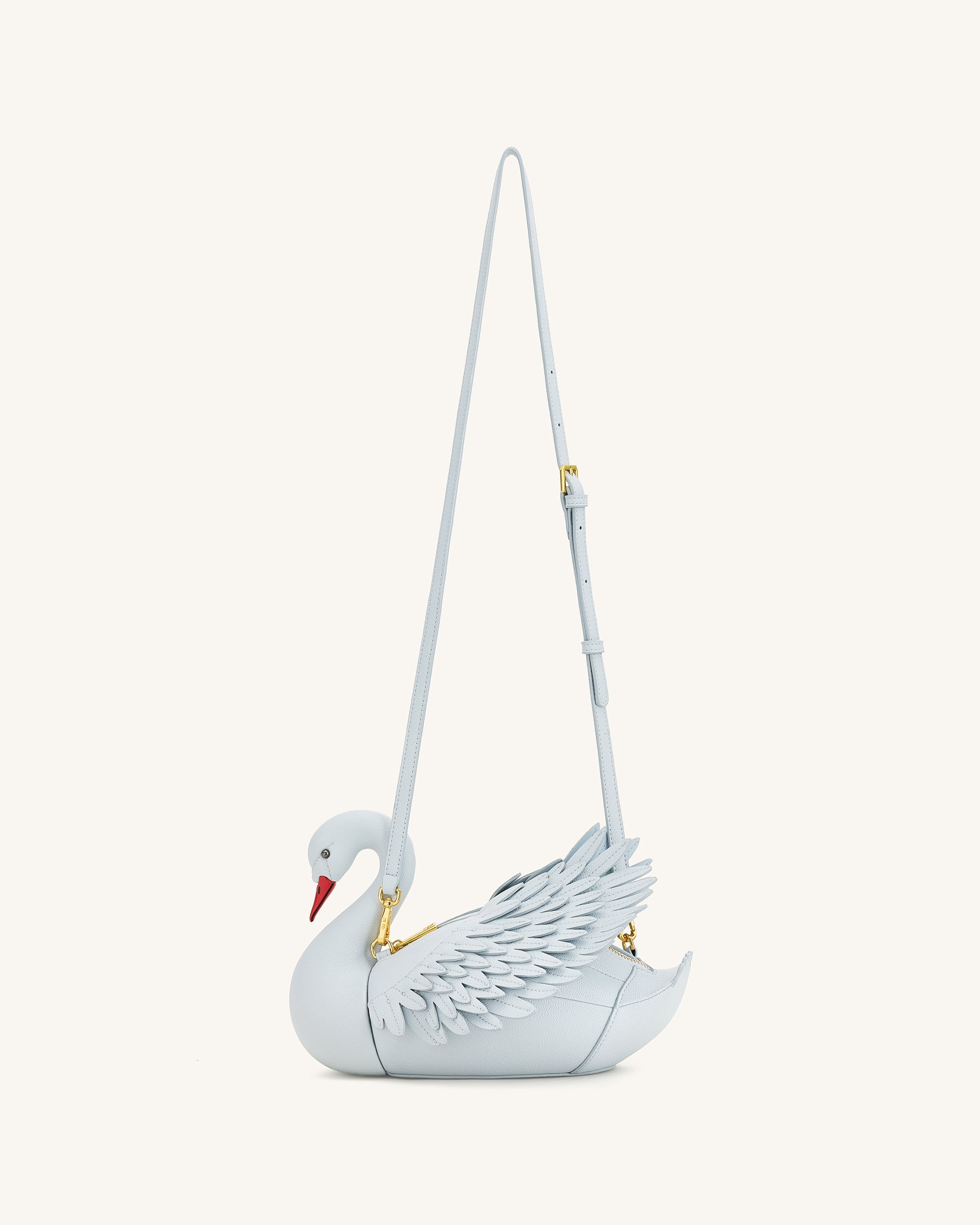 Alani Swan Shaped Crossbody Bag - White