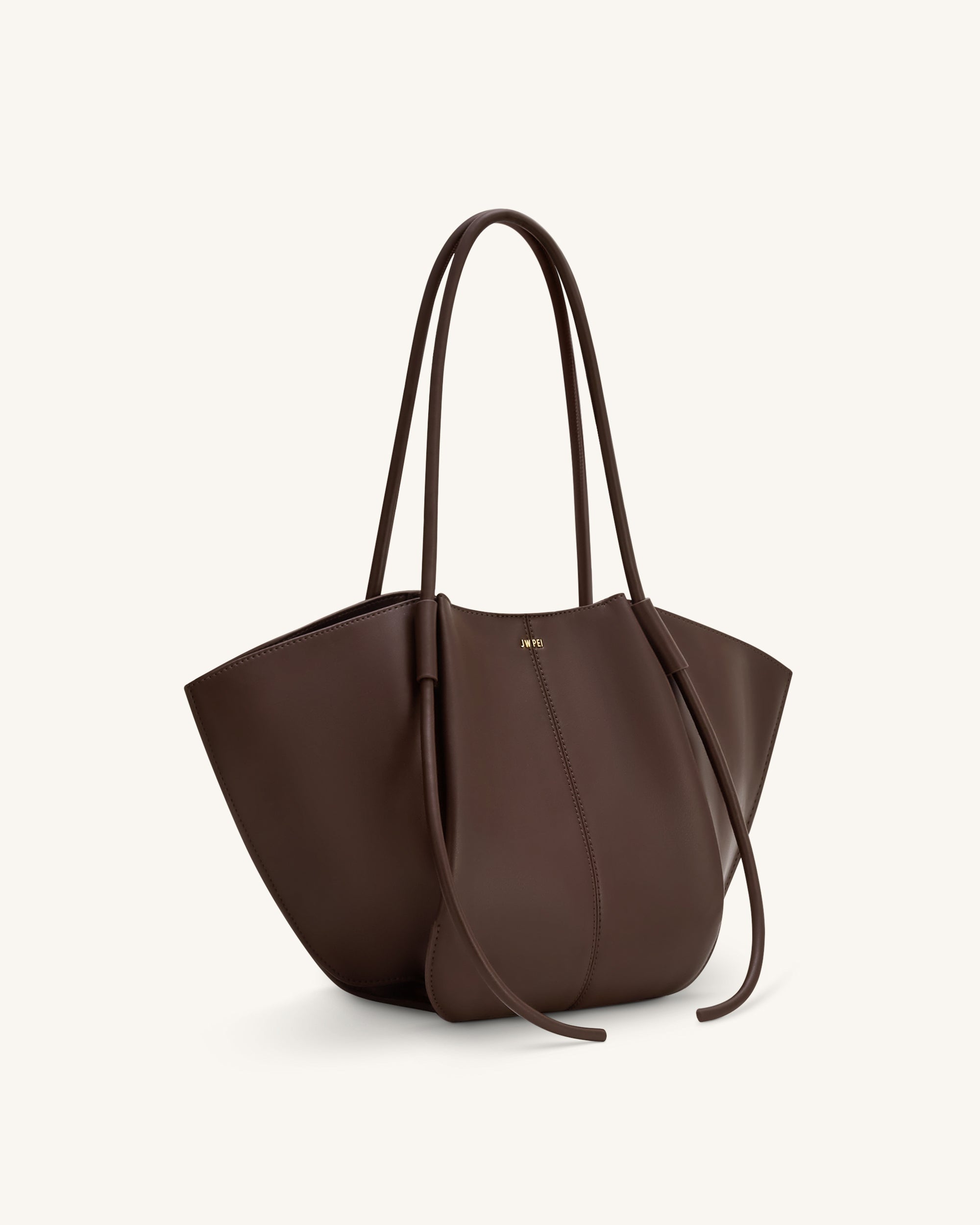 Nala Wide Tote Bag - Mocha Brown