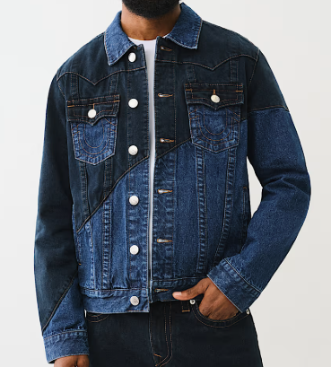 JIMMY CURVED SEAM DENIM JACKET