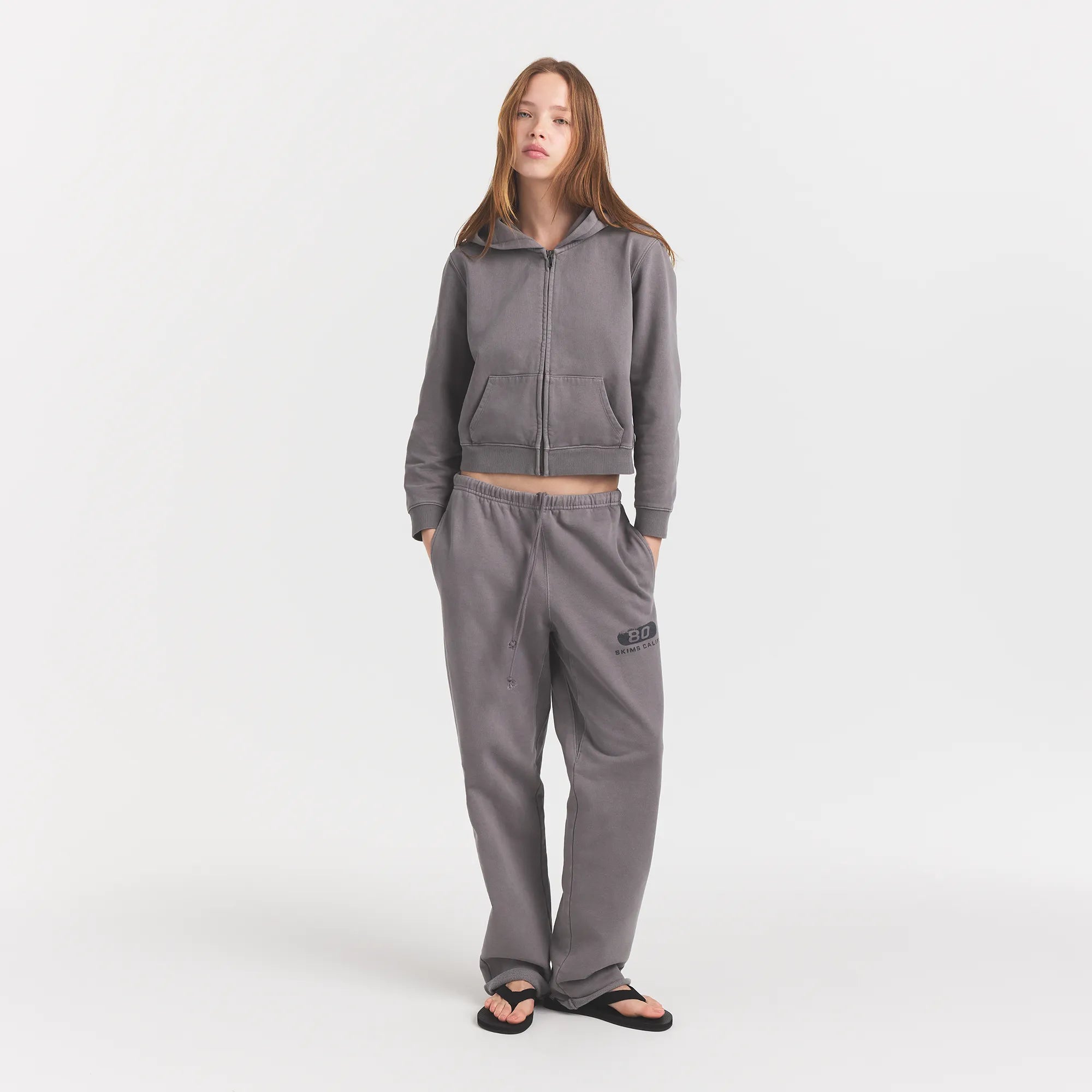 Boyfriend Fleece Straight Leg Pant