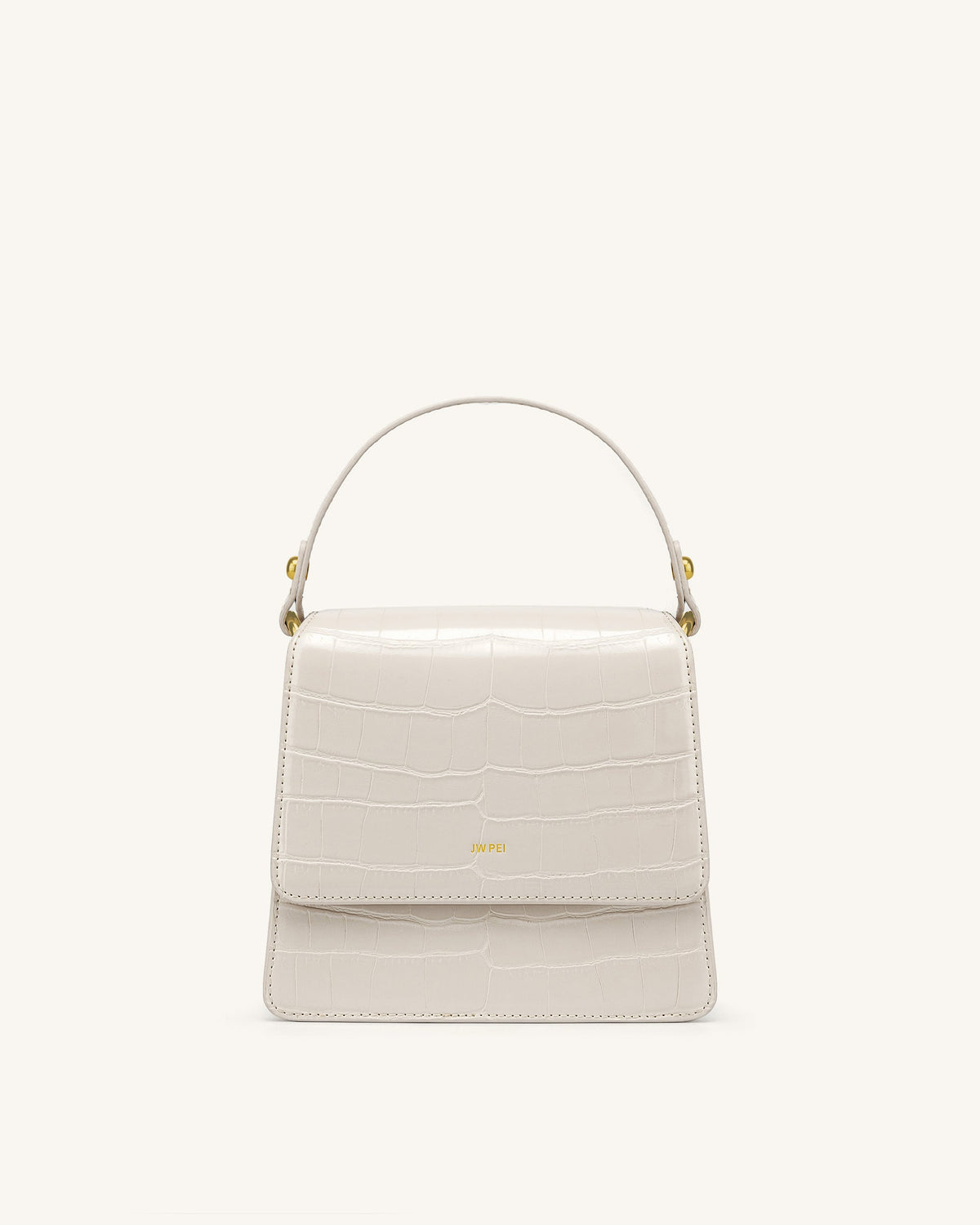 FAE Top Handle Crossbody - Nutella Croc