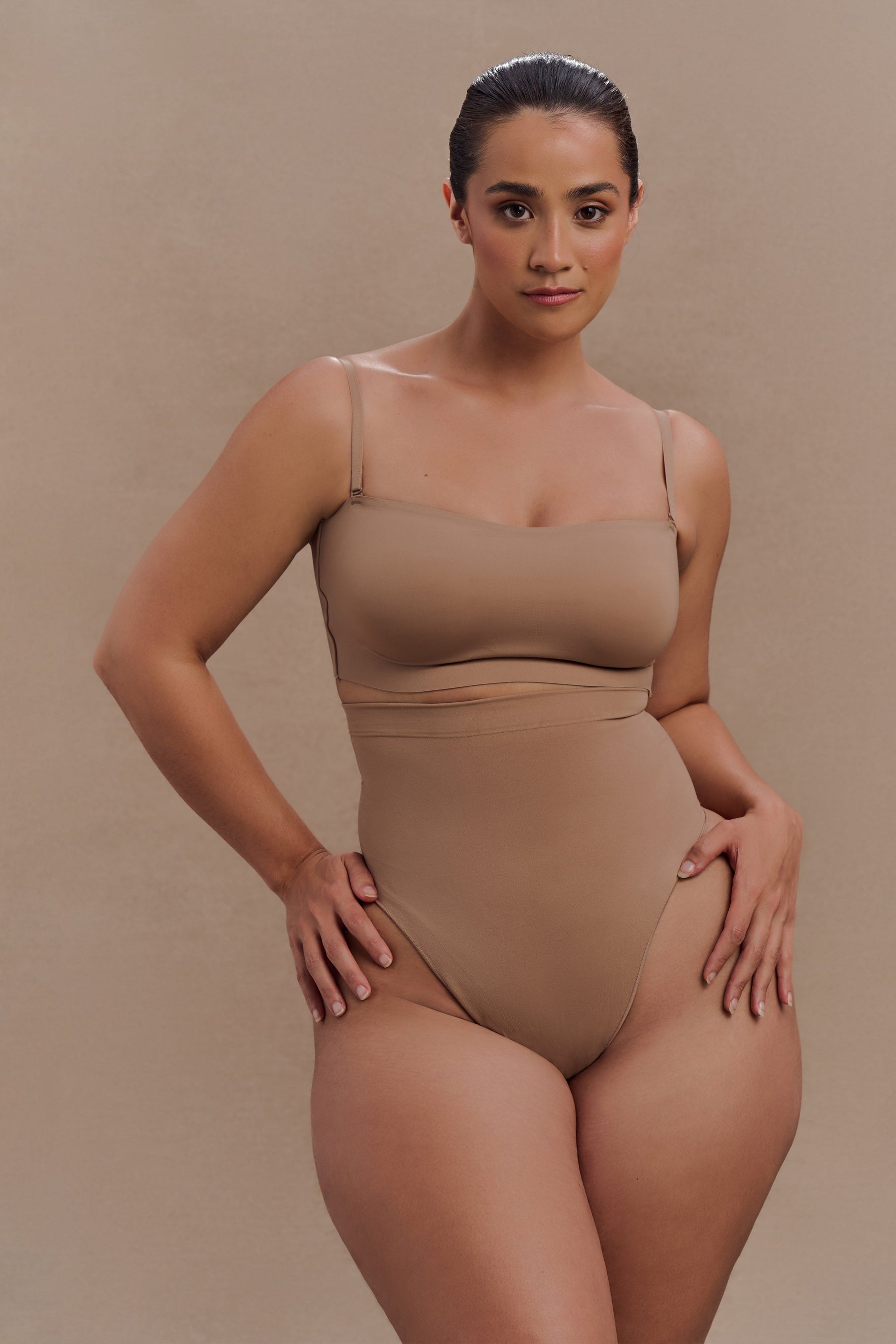 Joanna Strapless Shapewear Bra - Latte