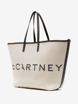 Stella McCartney logo-print cotton tote bag