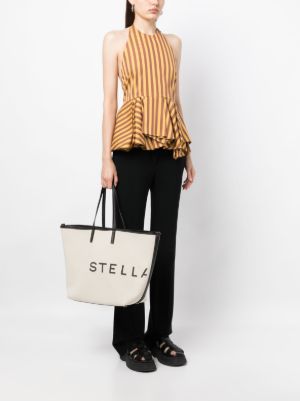 Stella McCartney logo-print cotton tote bag