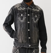 BW x TR BIG T FLAME TRUCKER JACKET
