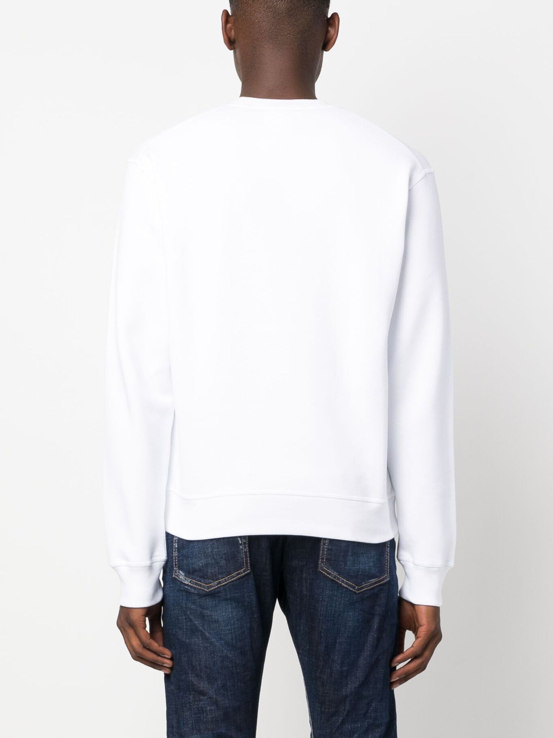Dsquared2 DSQ2 Rainbow Applique Logo White Sweatshirt