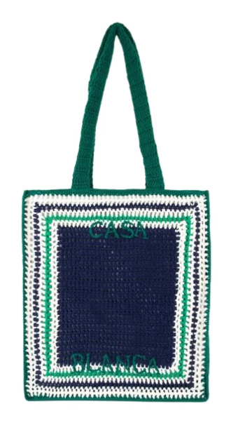 Casablanca Crochet Shopper Bag
