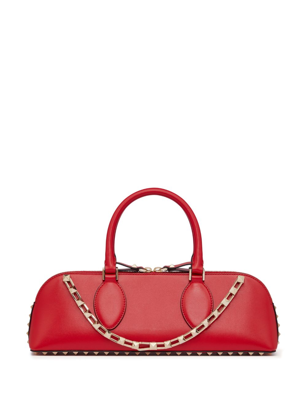 Rockstud E/W leather handbag