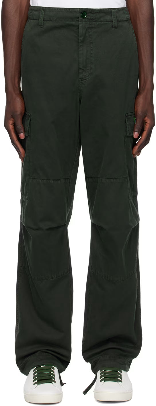 Dolce&Gabbana Green Garment-Dyed Cargo Pants
