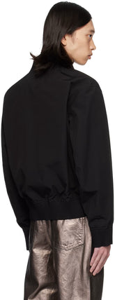 Ferragamo Black Water-Resistant Bomber Jacket