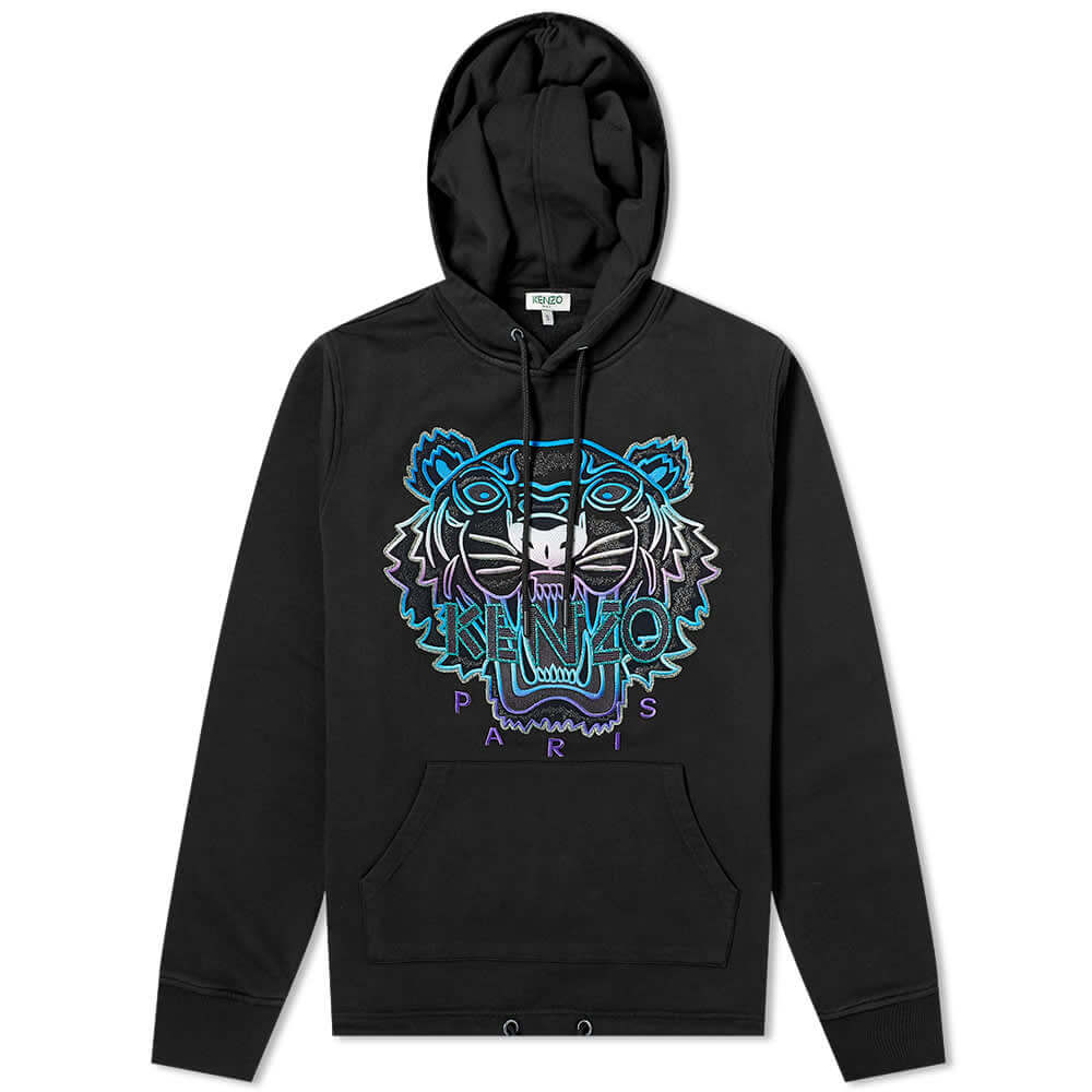 Kenzo Kenzo Tiger Hoodie - Holiday Black - Size: XL Hoodies | Shop From The Mirage