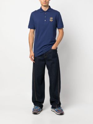 Dolce & Gabbana embroidered emblem polo shirt
