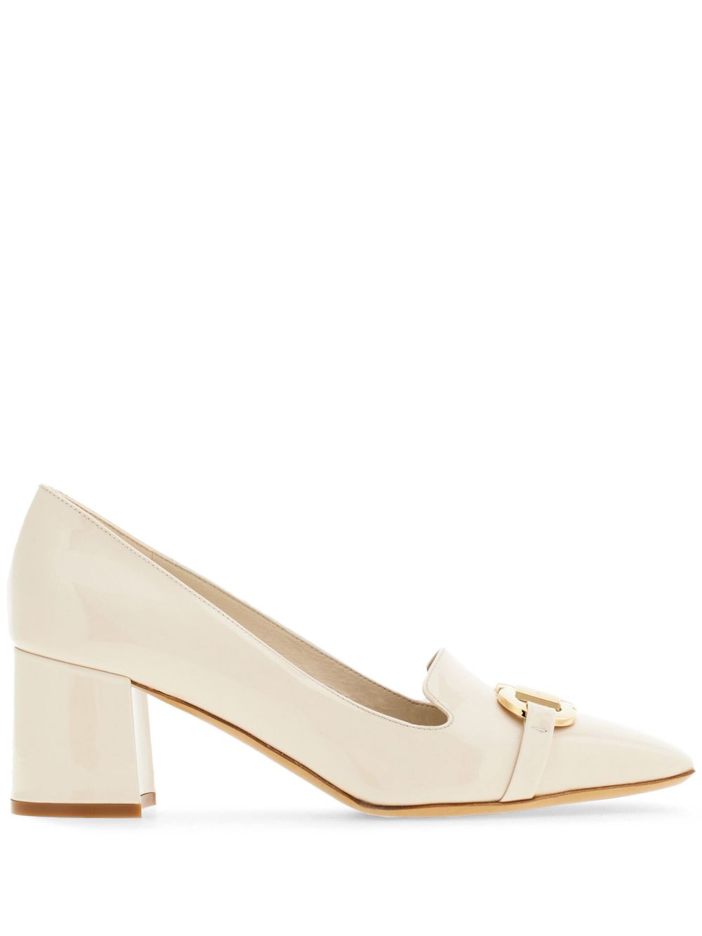 Ferragamo 60mm Gancini-plaque leather pumps