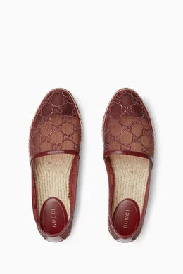 GG Crystal-embellished Espadrilles in Mesh