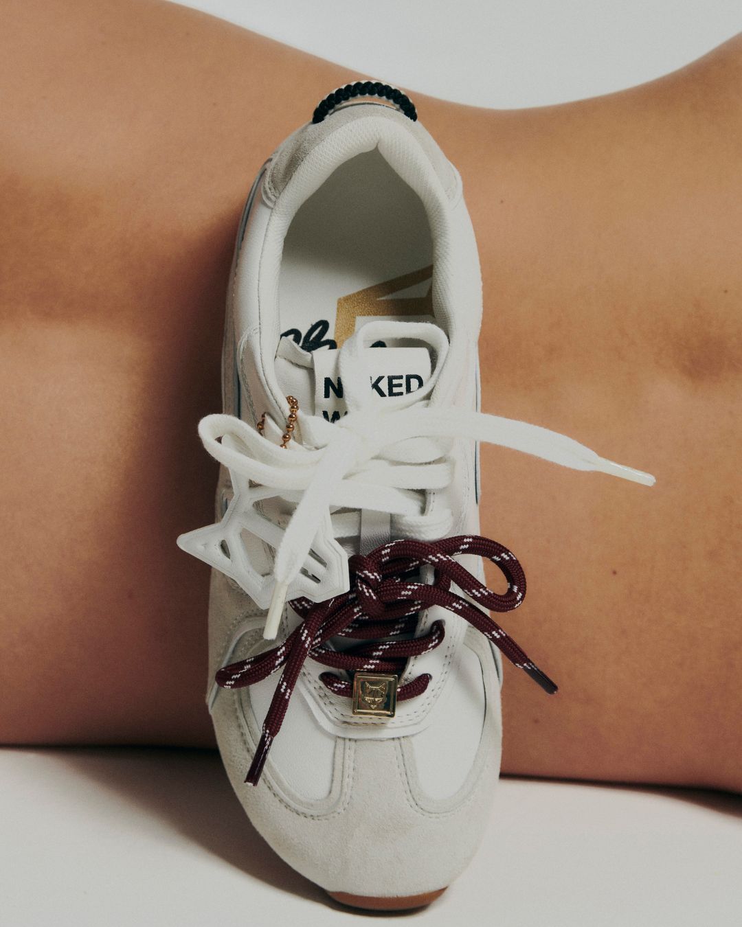 Adored White Suede/Leather