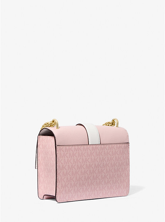 Greenwich Small Color-Block Signature Logo Crossbody Ba