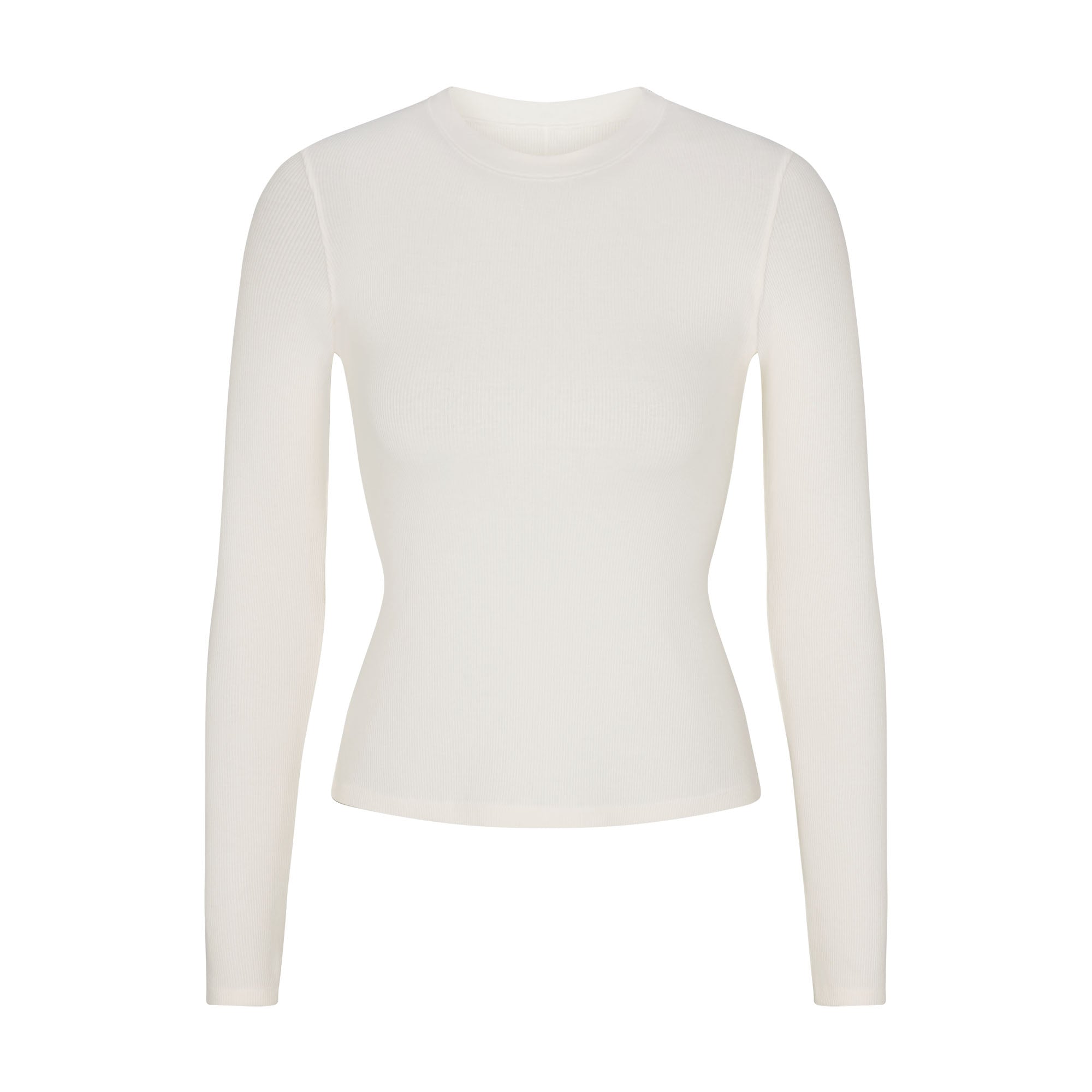Cotton Rib Long Sleeve T-shirt
