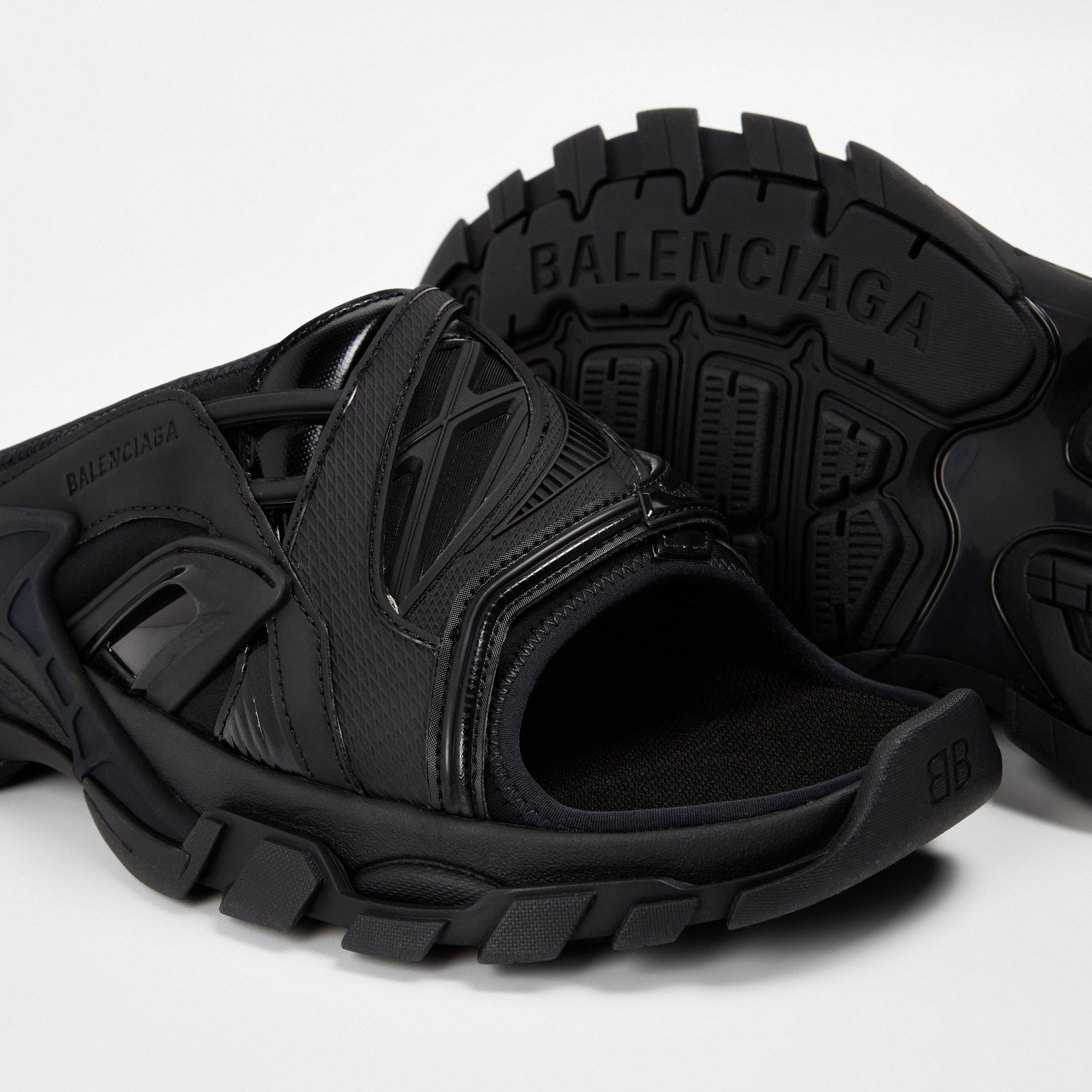 Track Slide Sandals