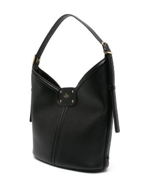 VLogo leather shoulder bag