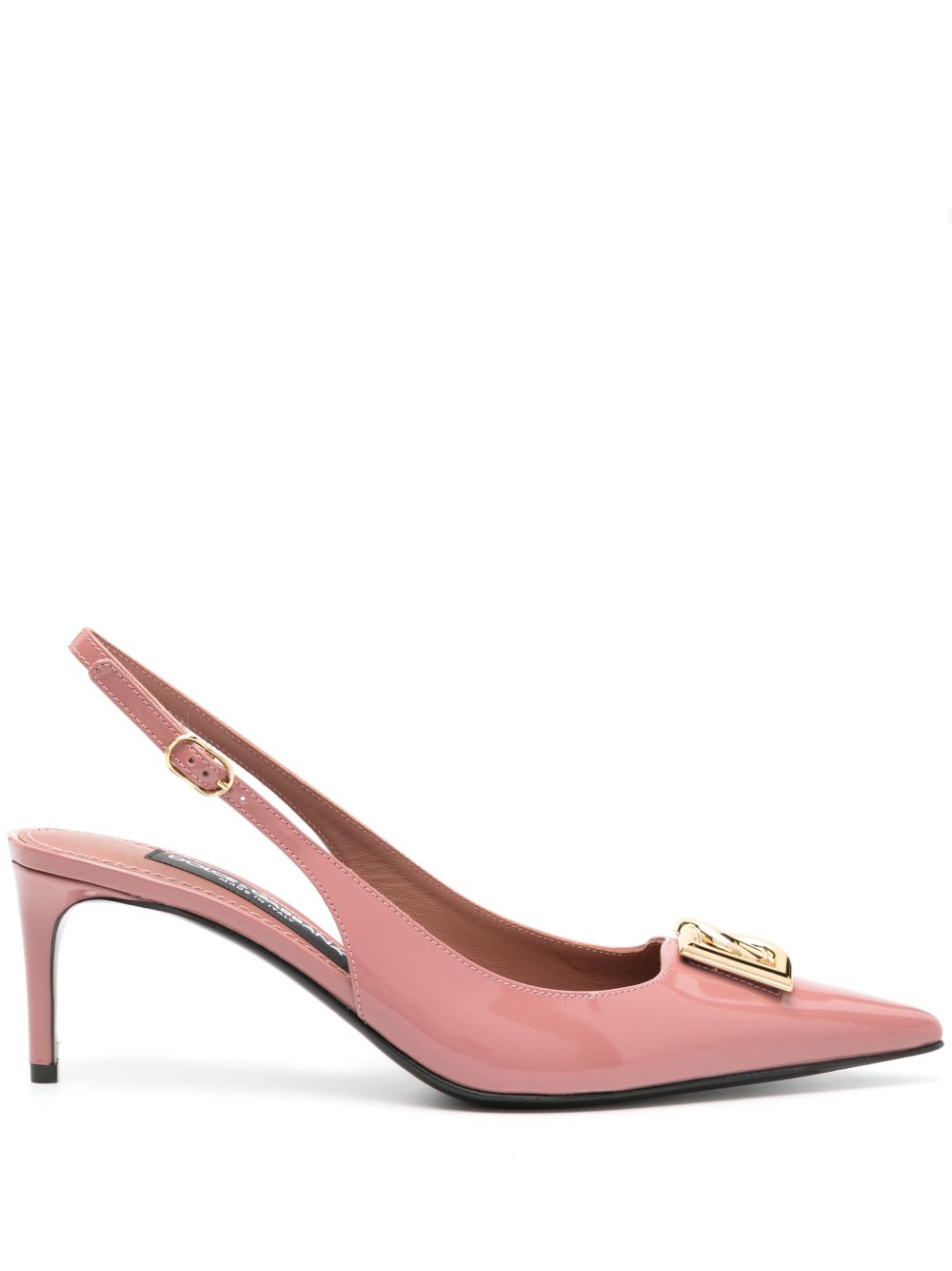 Dolce & Gabbana logo-plaque patent pumps
