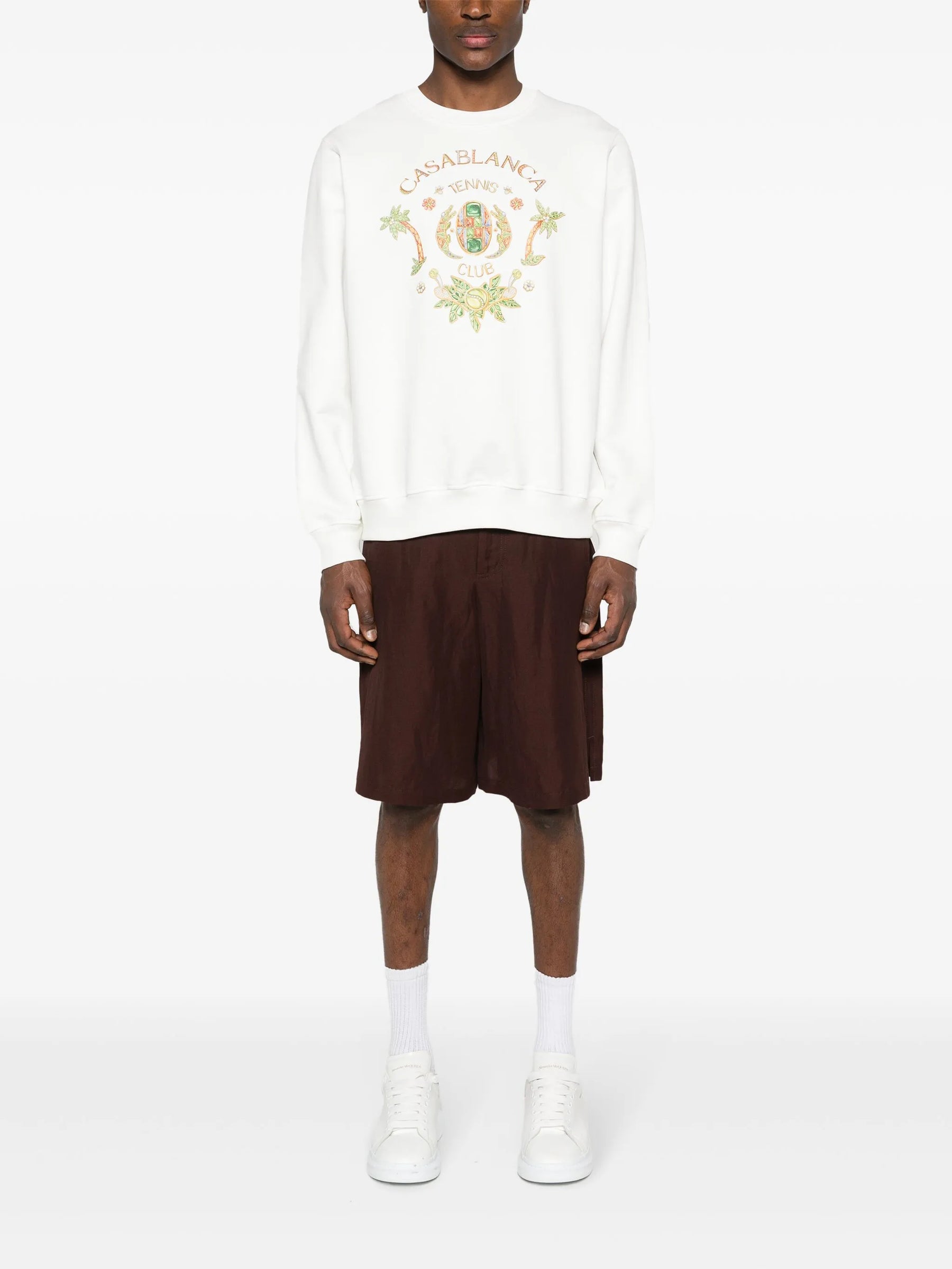 Casablanca Joyaux D'Afrique Tennis Club Sweatshirt White