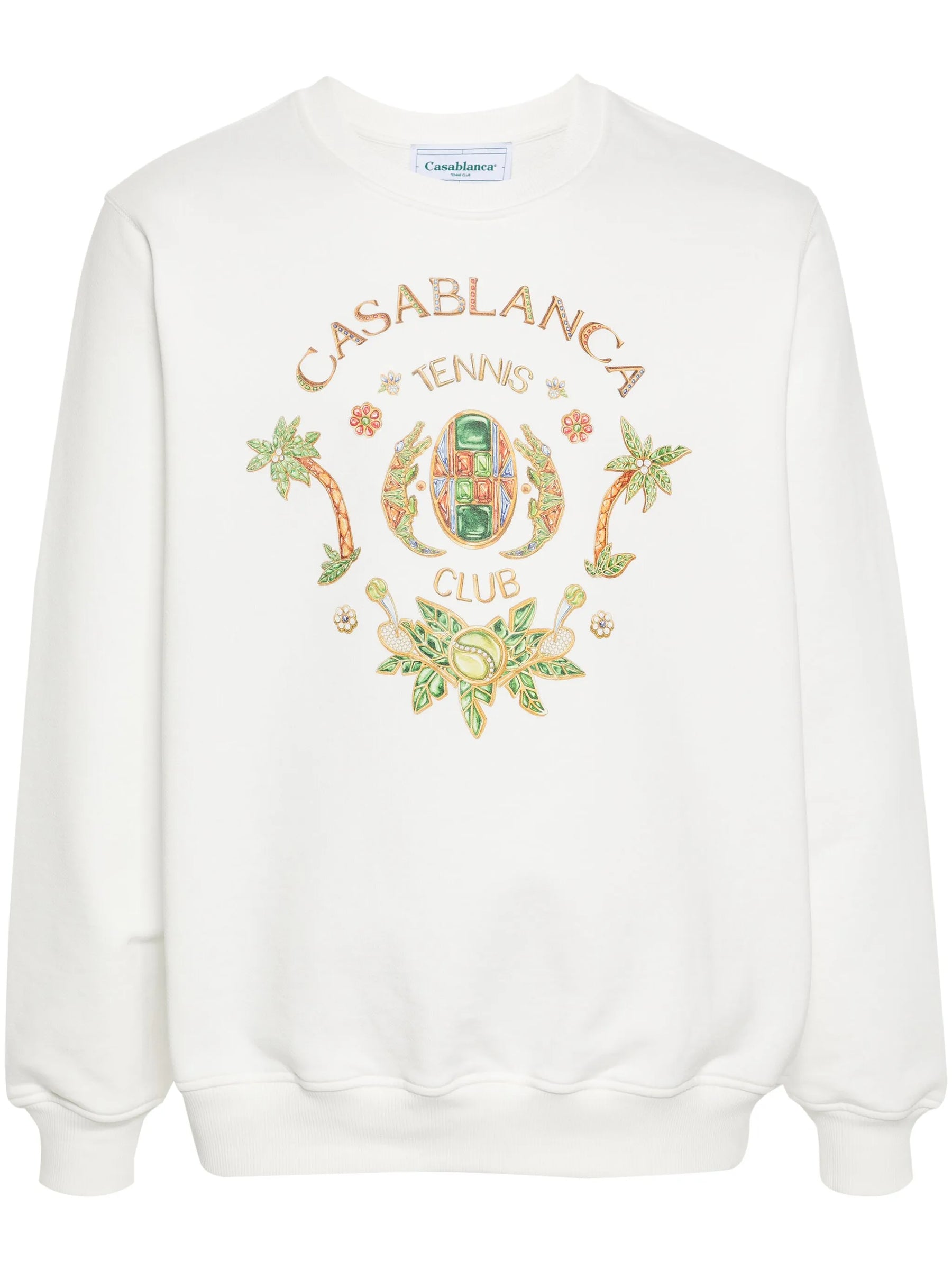 Casablanca Joyaux D'Afrique Tennis Club Sweatshirt White