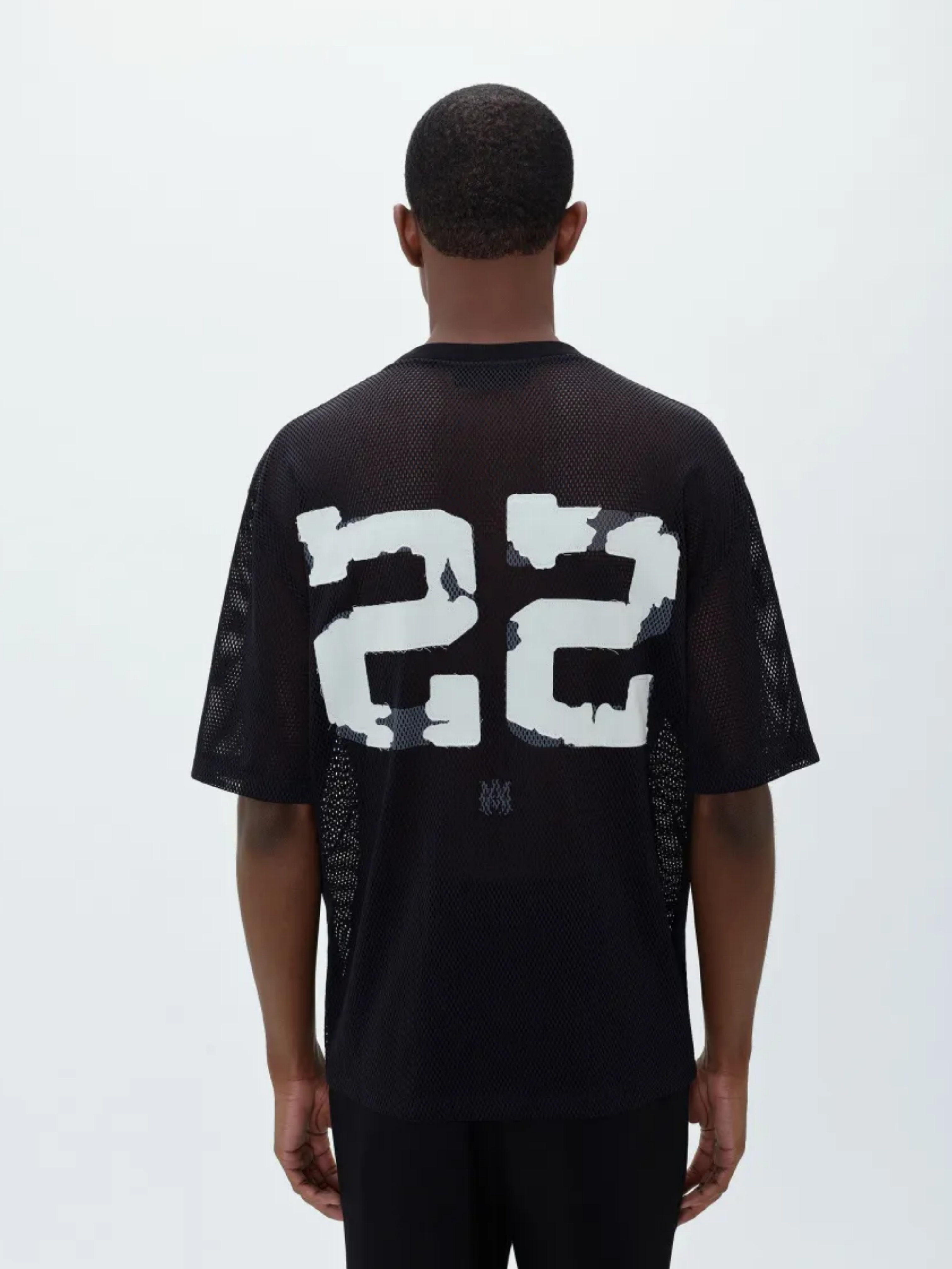 AMIRI 22 MESH TEE BLACK