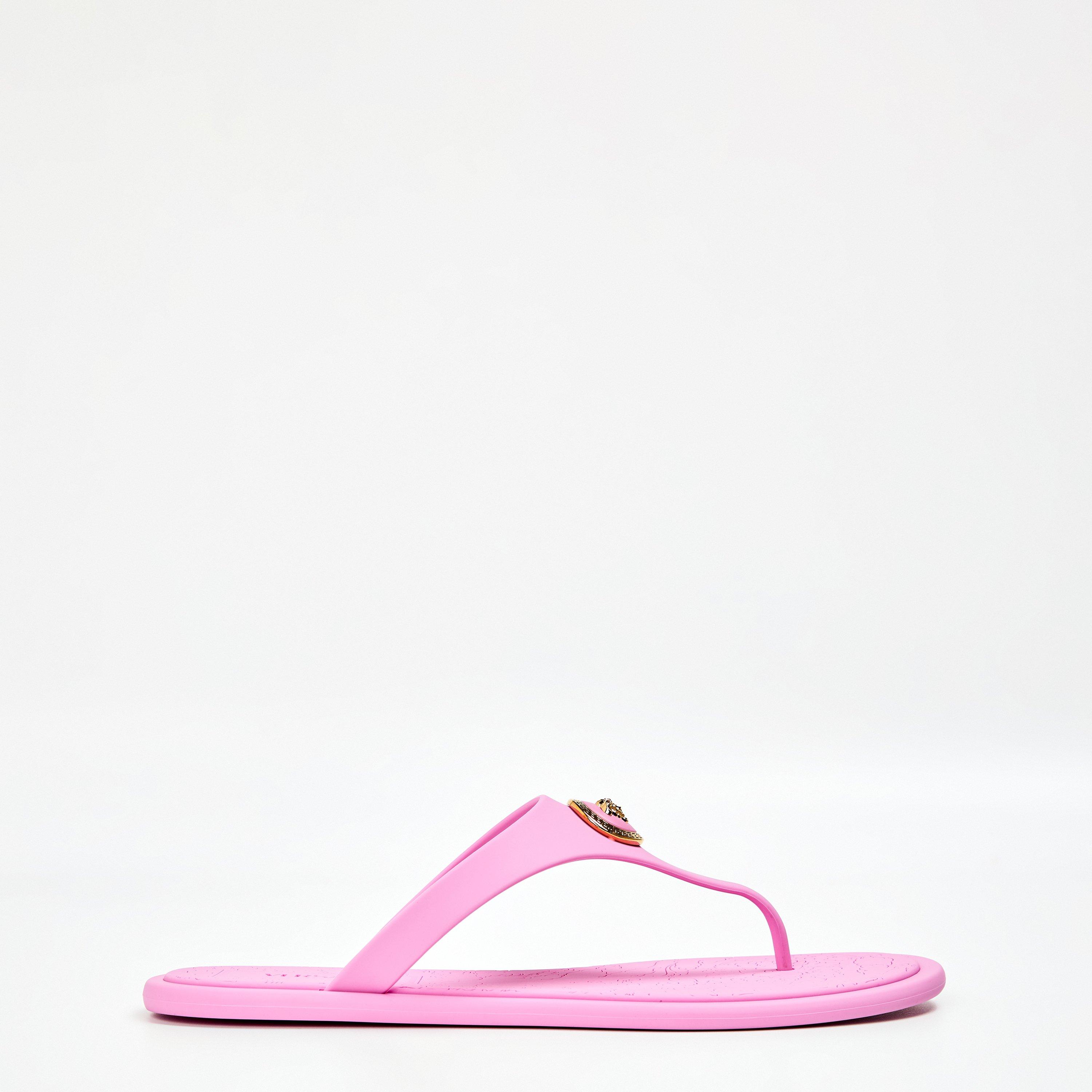 Alia Rubber Flat Sandals