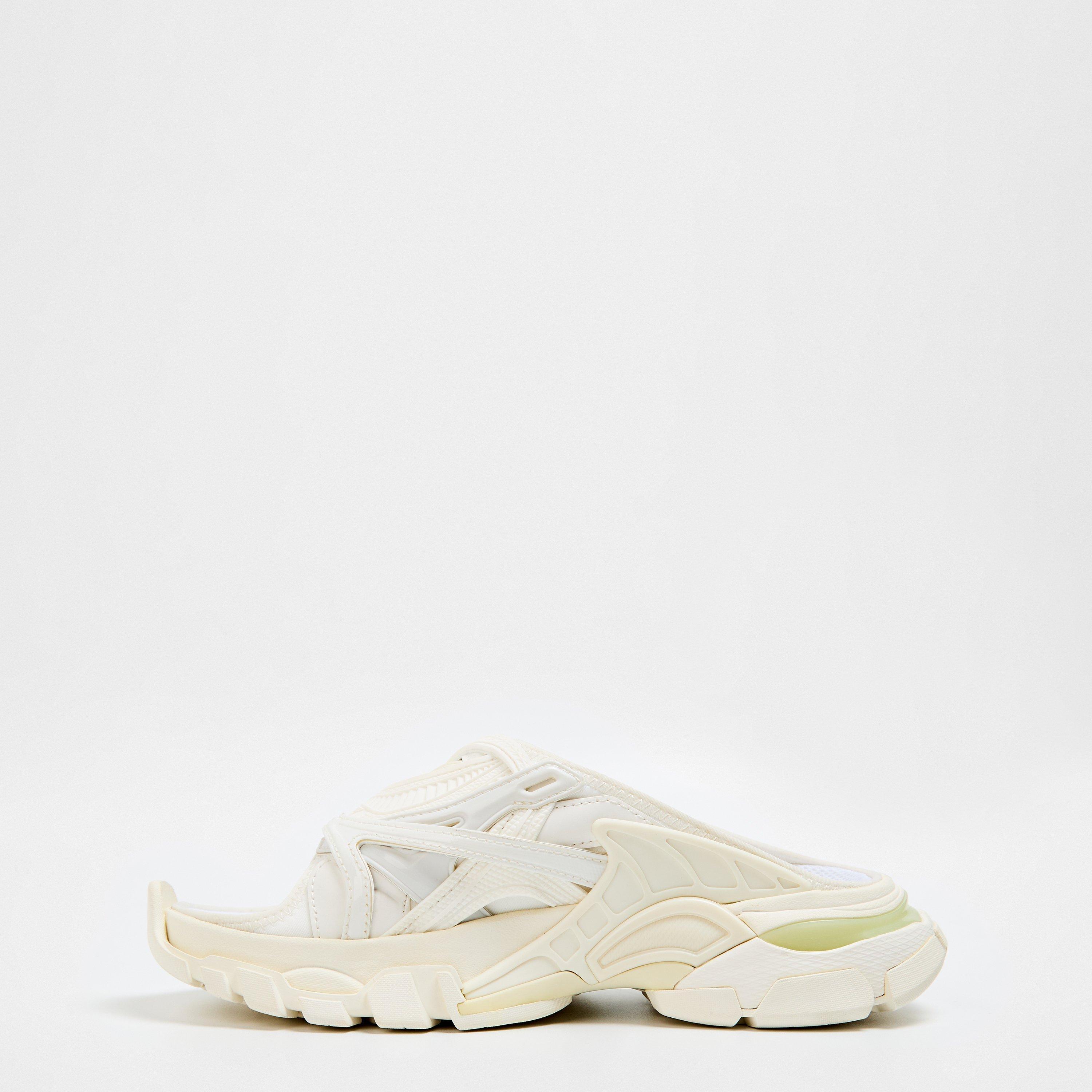 Track Slide Flat Sandals
