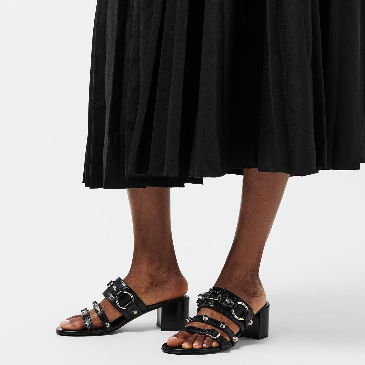 City Structured Heel Ankle Fastening Heeled Sandals