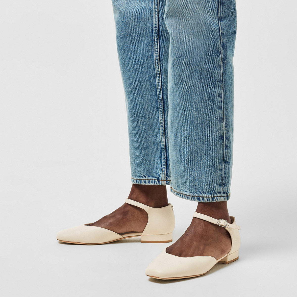 Emellie Leather Ballet Pumps