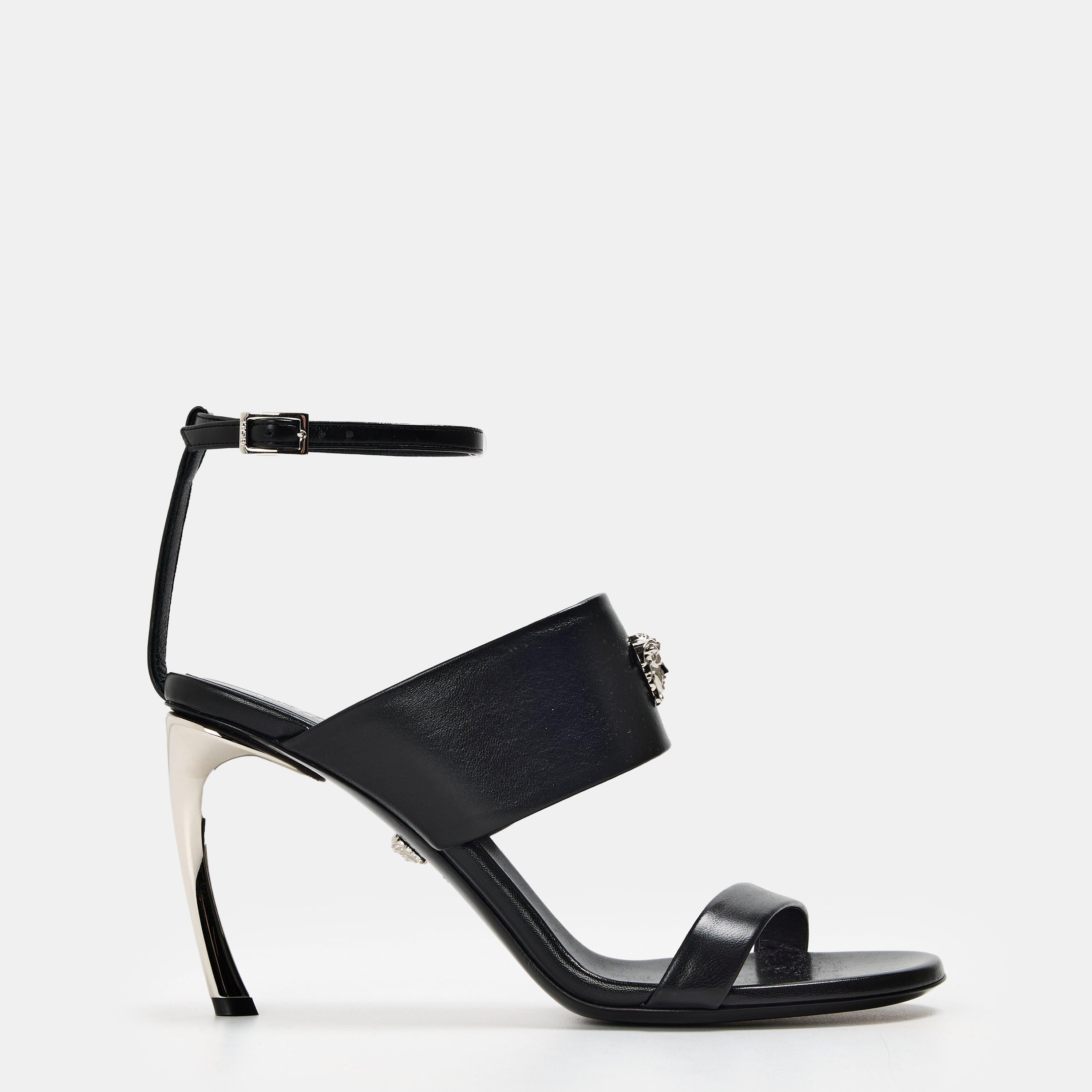 Structured Heel Heeled Sandals
