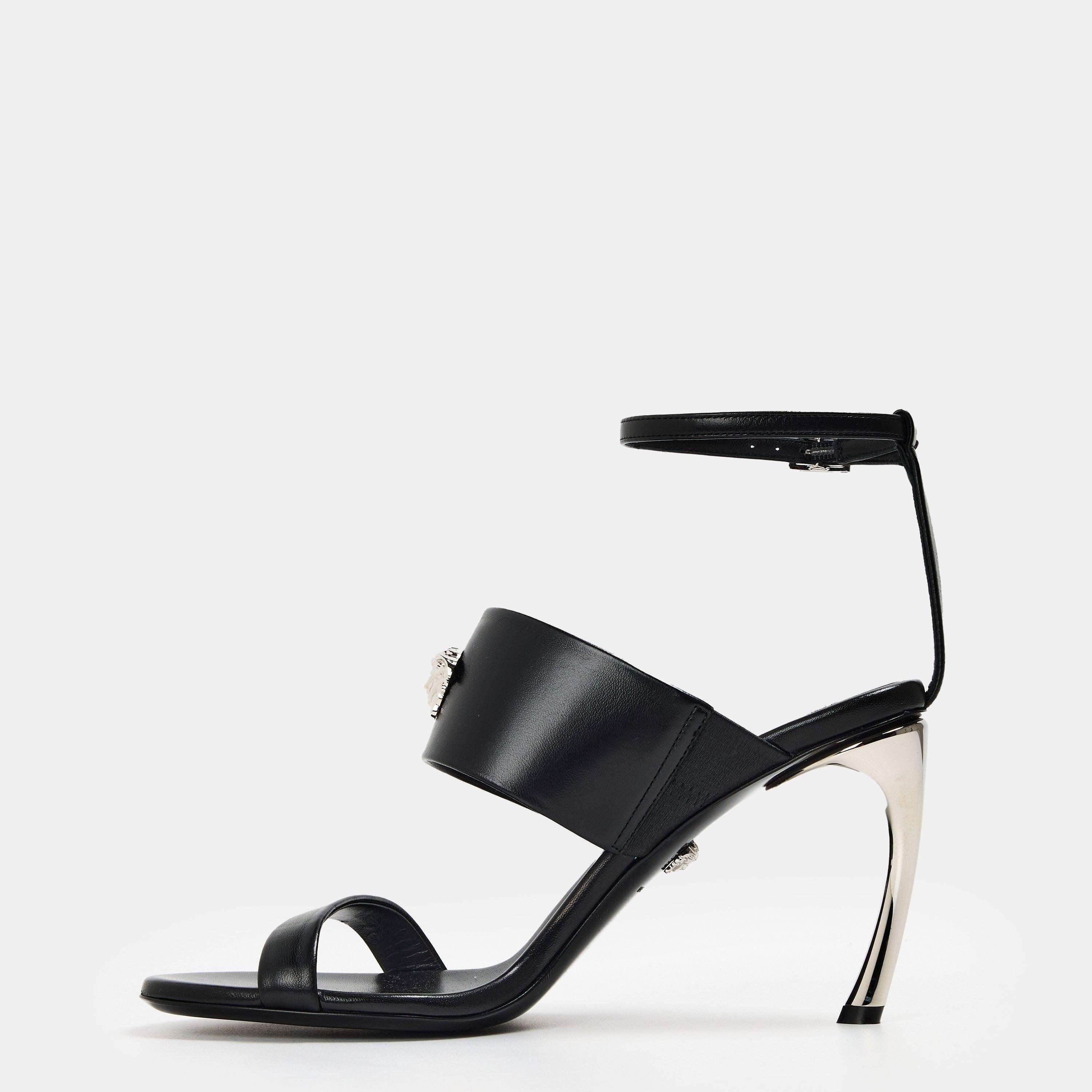 Structured Heel Heeled Sandals