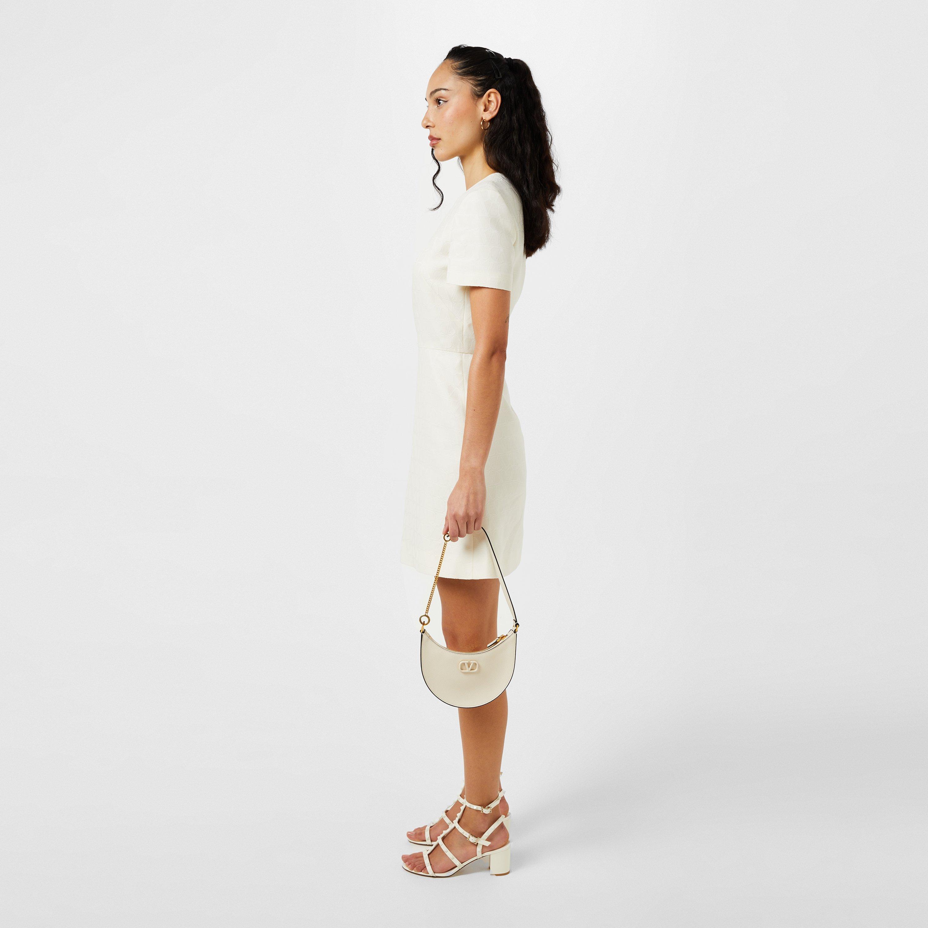 Rockstud Calfskin Ankle Strap Sandals