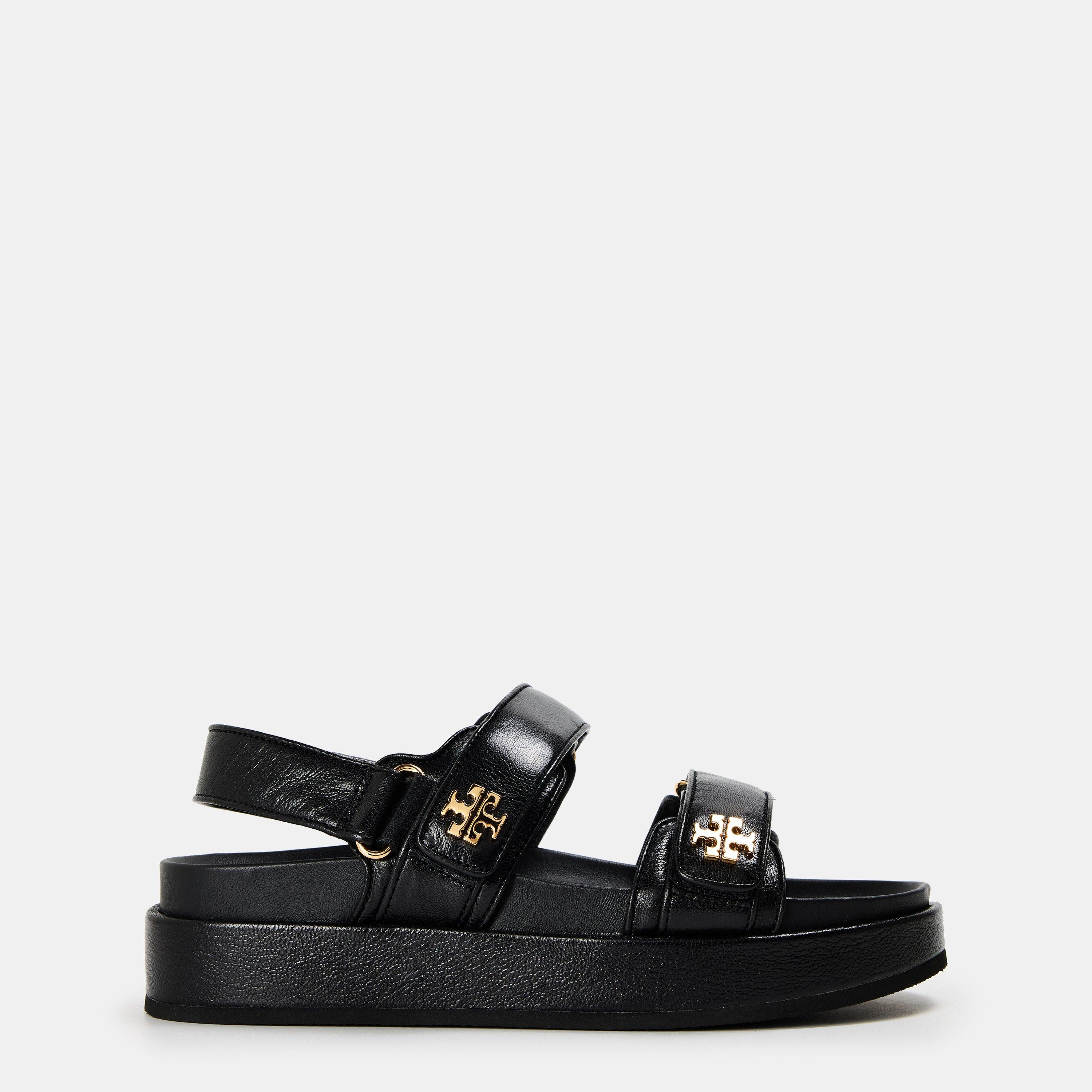 Kira Leather Flat Sandals