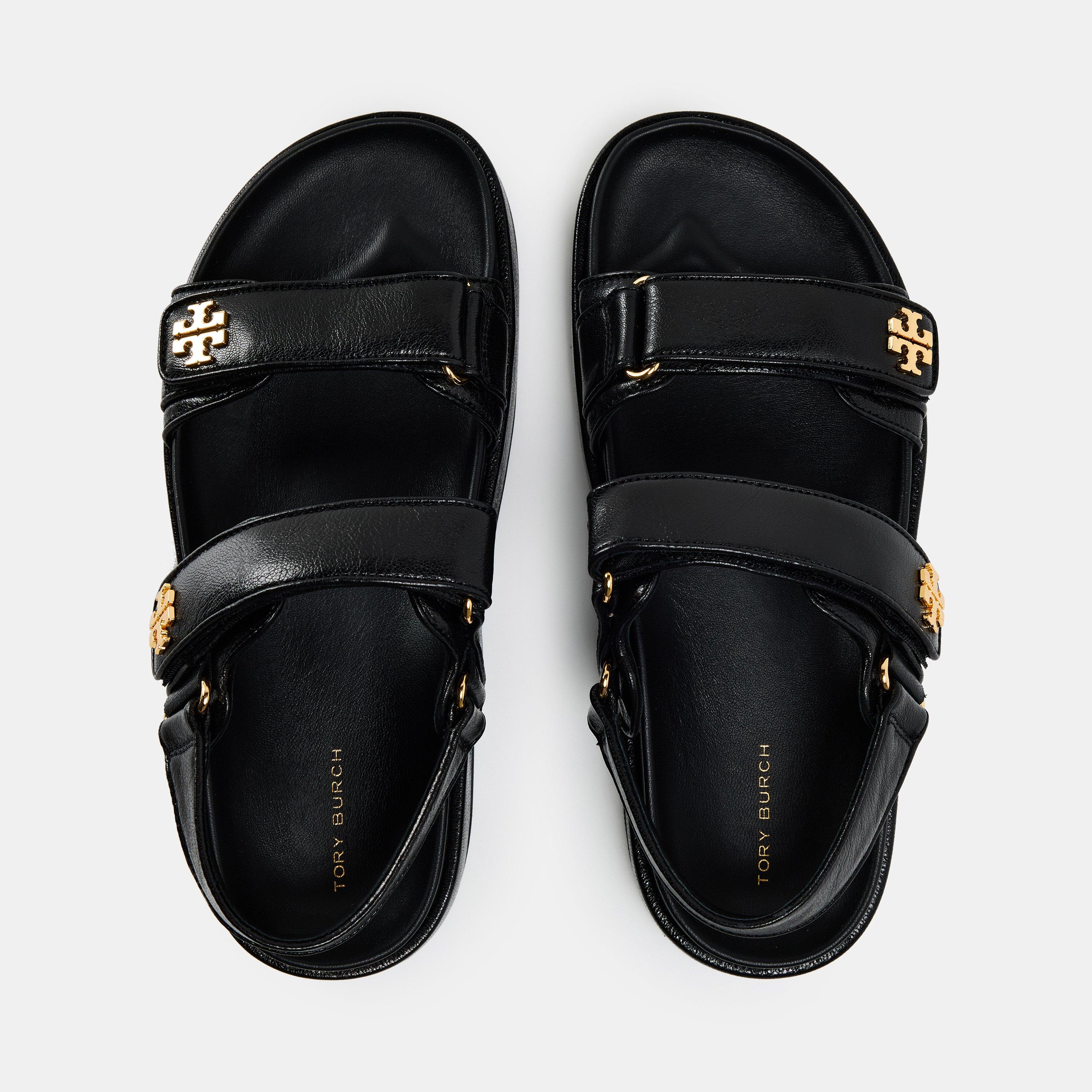 Kira Leather Flat Sandals