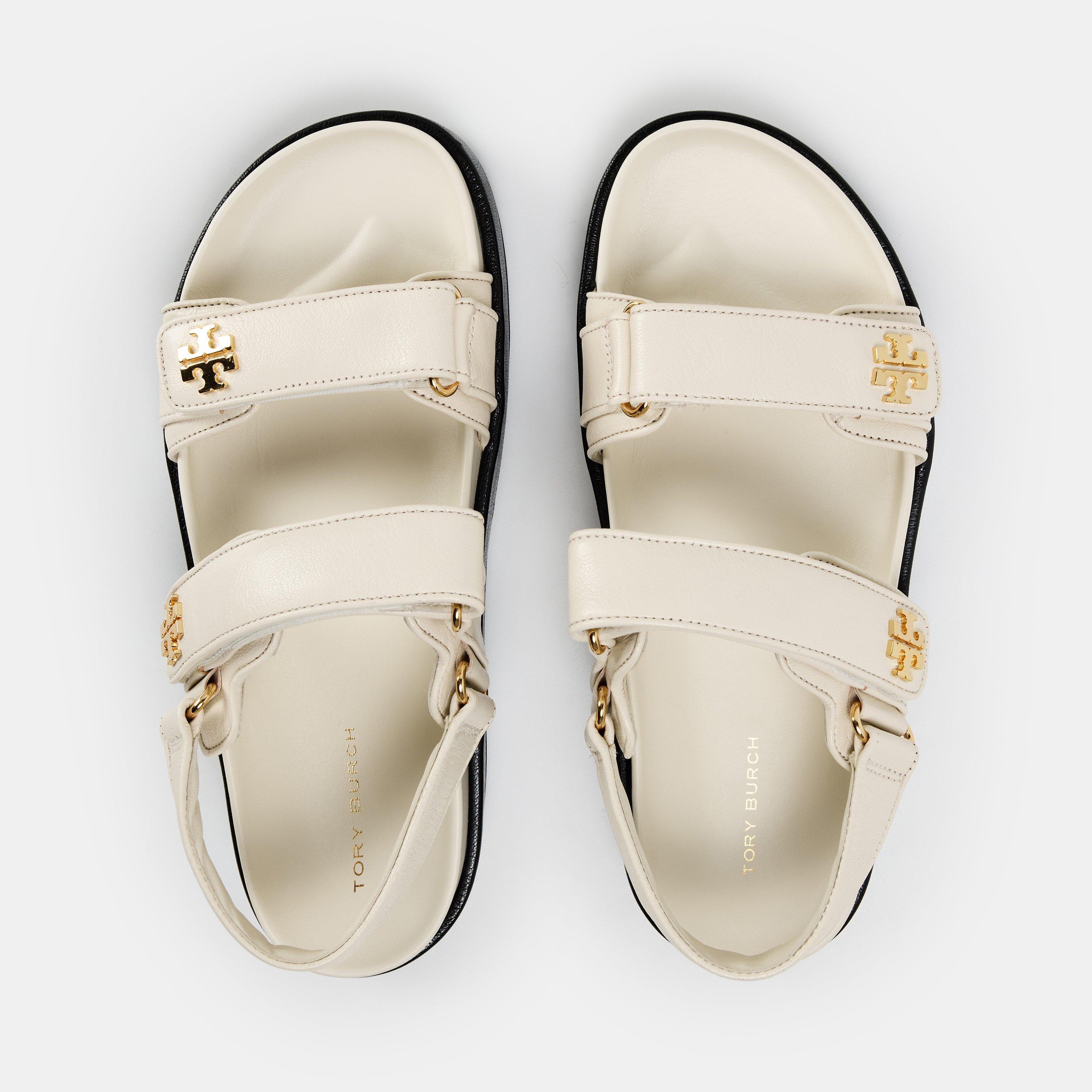 Kira Leather Flat Sandals