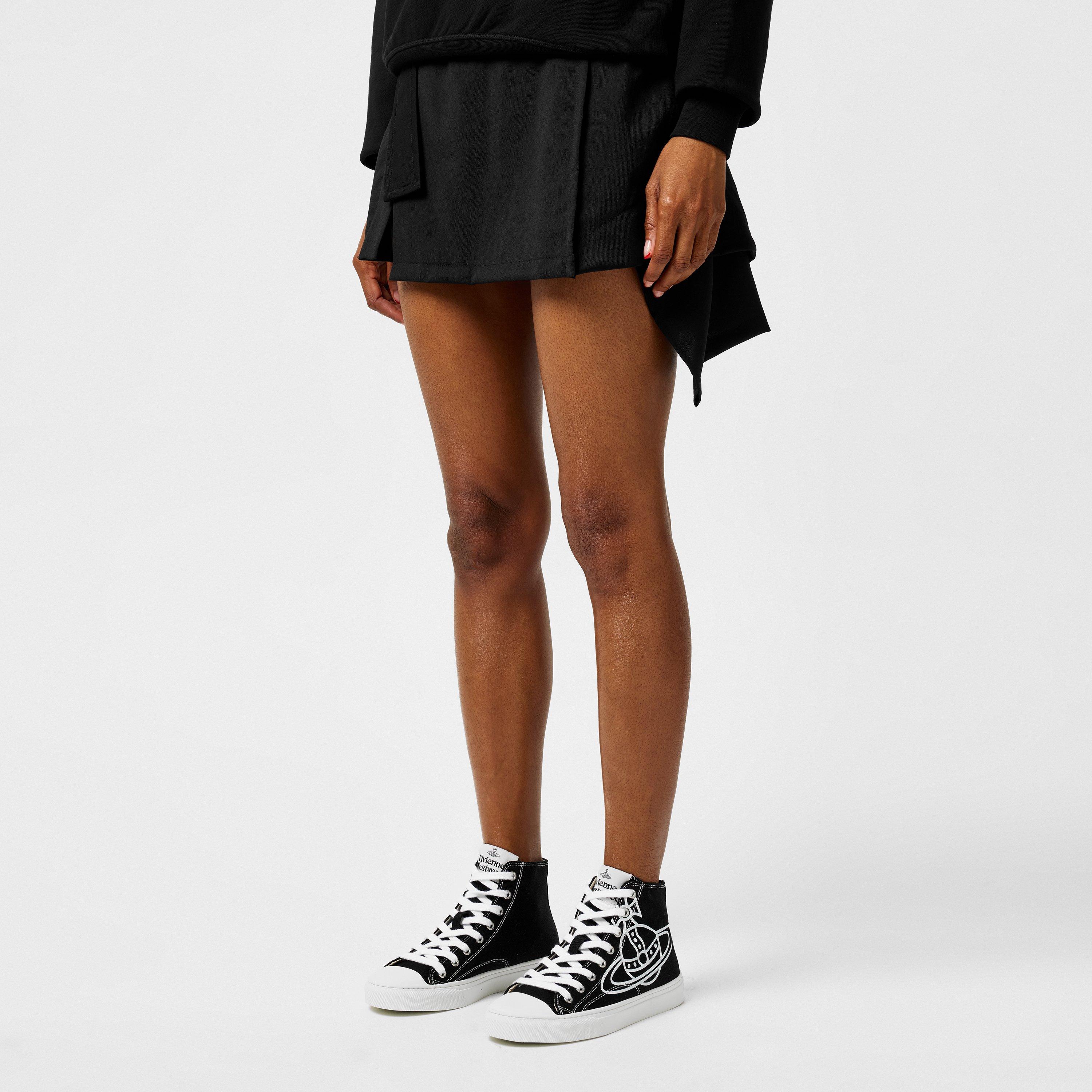 Thin Orb Motif Cotton High Top Trainers