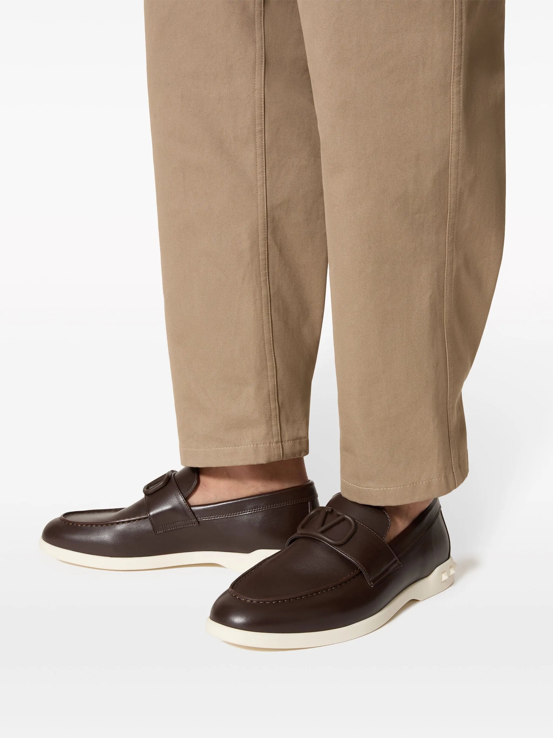 Valentino Garavani Leisure Flows Leather Loafers
