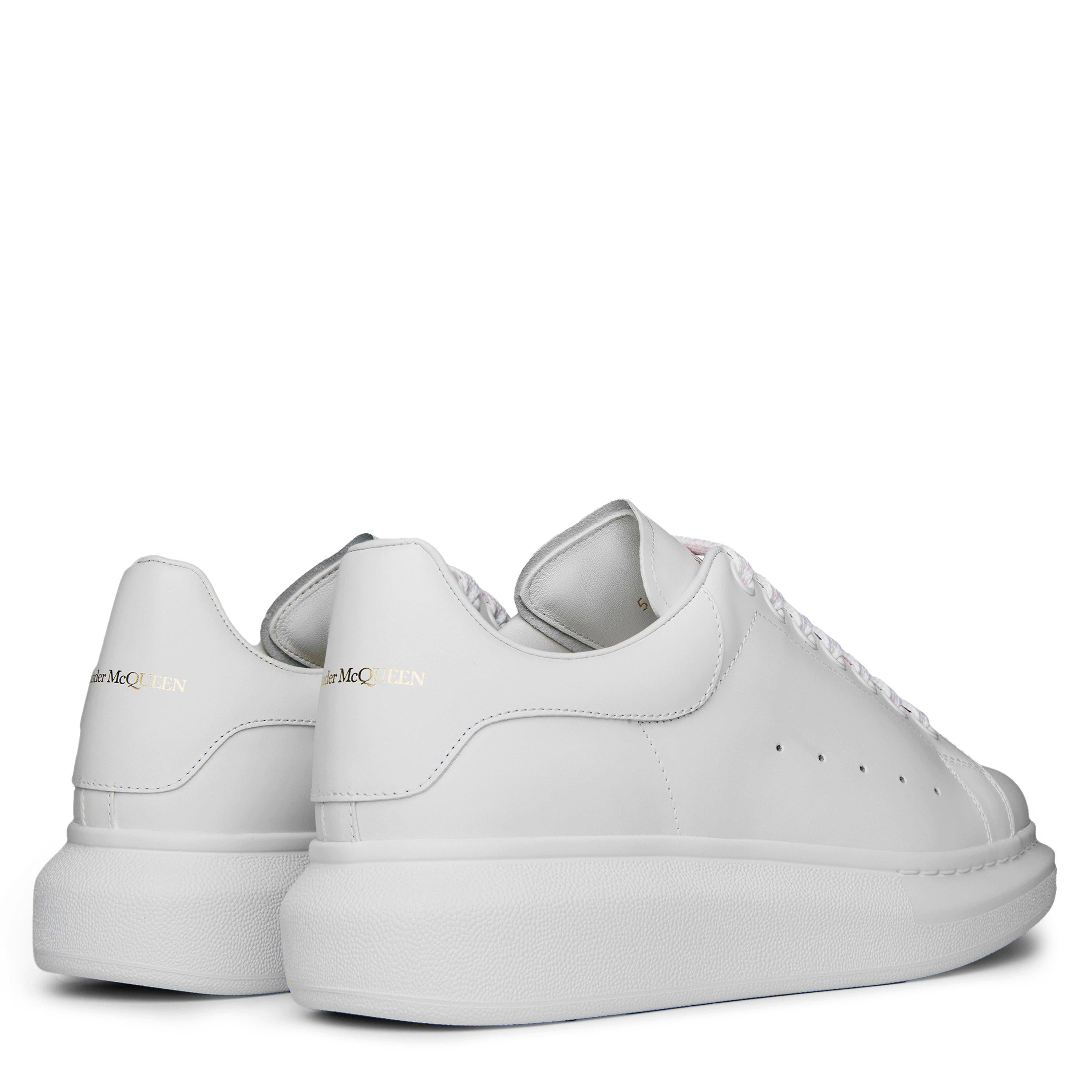 Logo Print Leather Oversized Trainers
